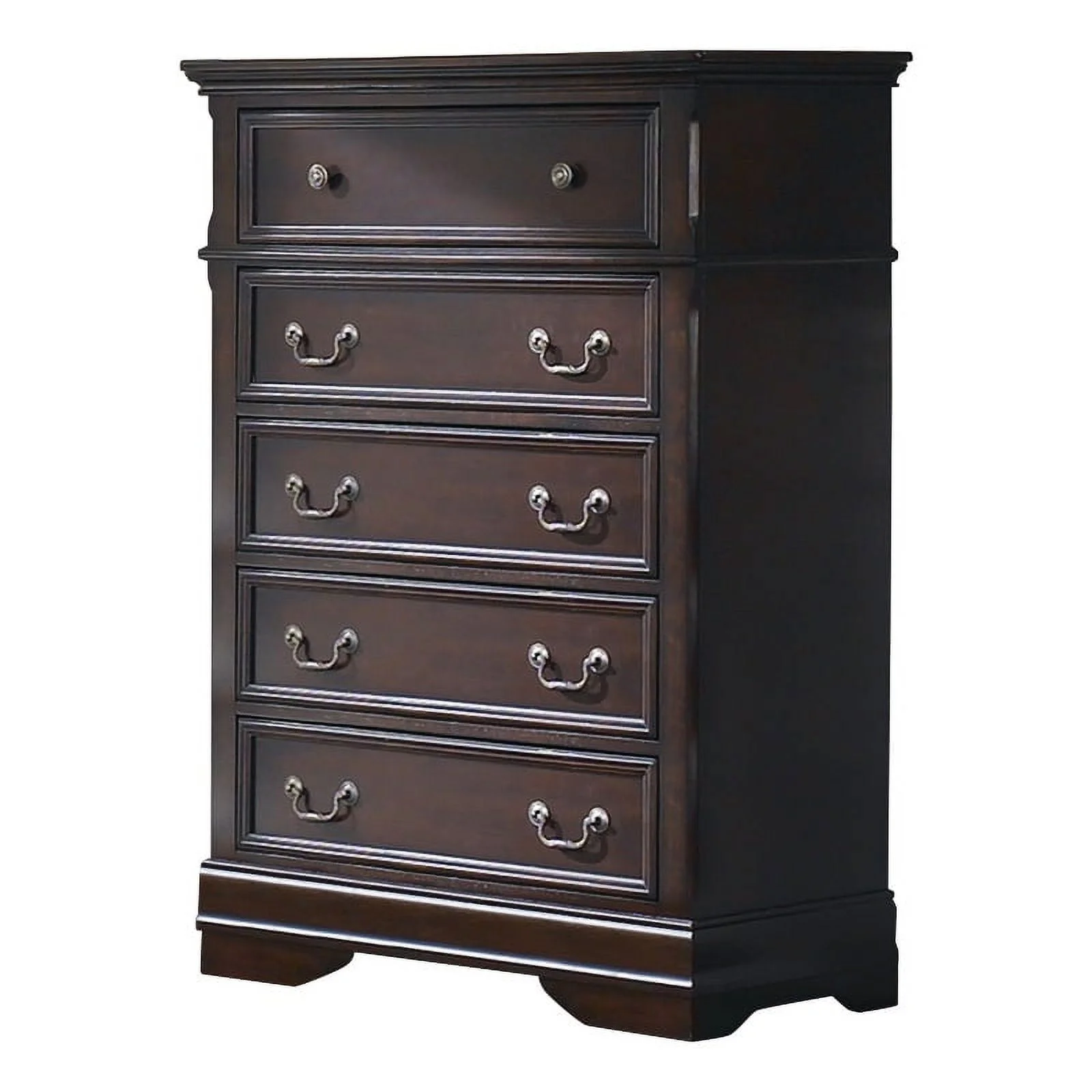 Cambridge 5-drawer Rectangular Chest Cappuccino