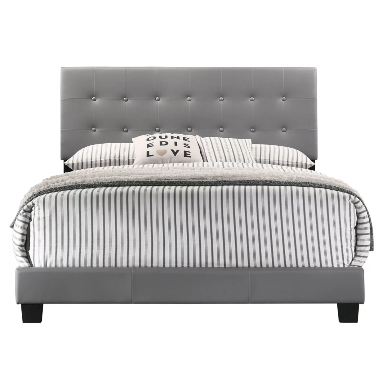 Home Furniture Caldwell Dark Grey Full Panel Bed