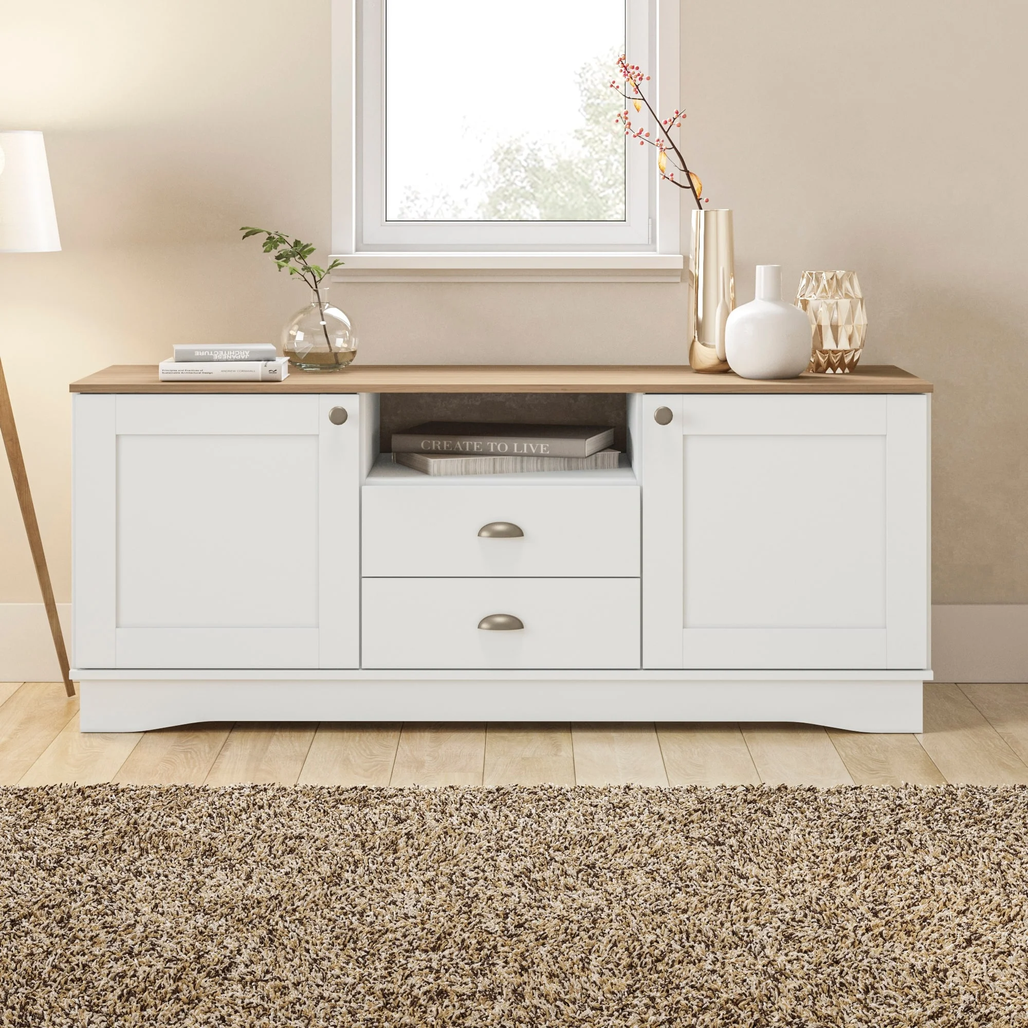 New Providence TV Stand - 2 Doors / 2 Drawers / 1 Niche