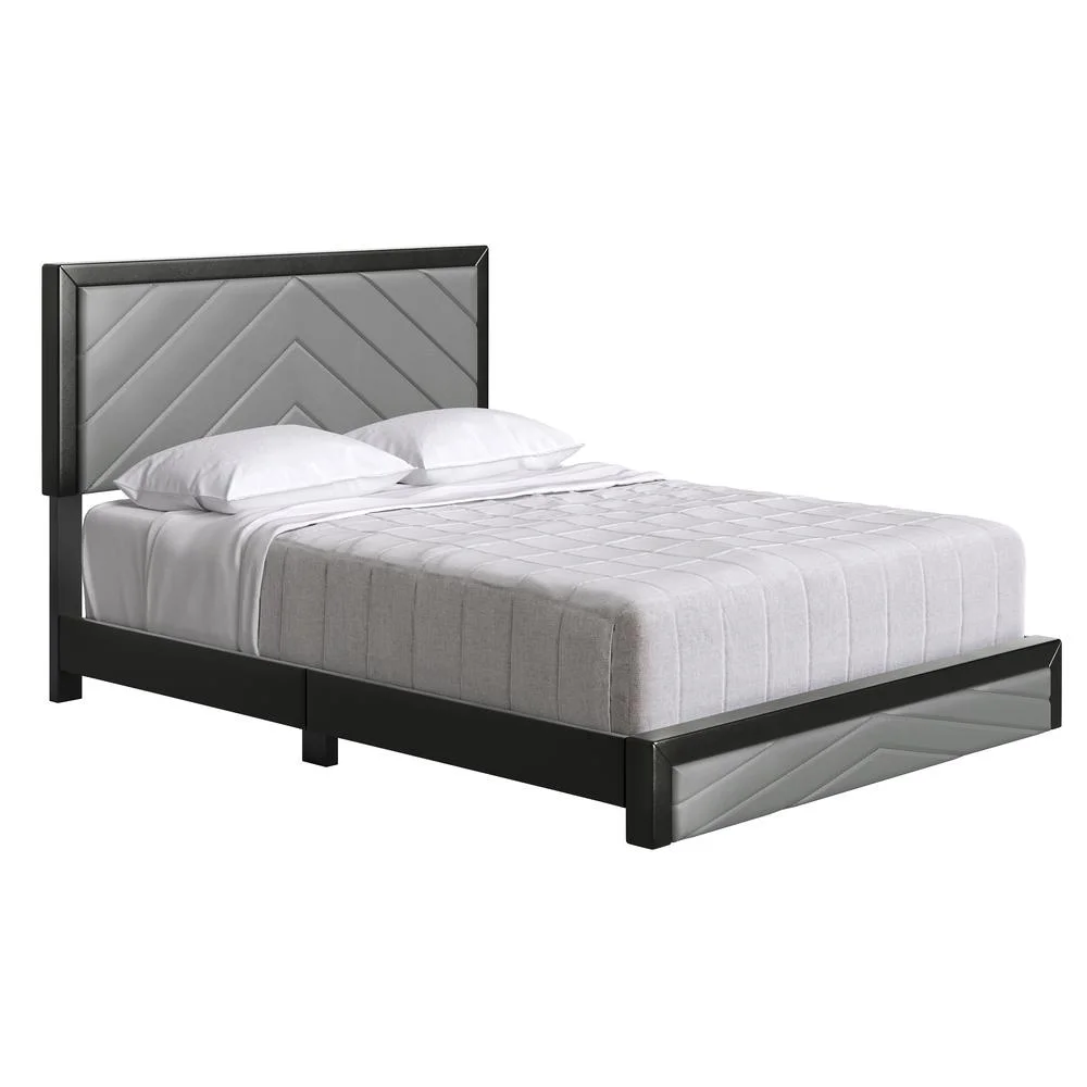 Boyd Sleep ARPBBG203EK Adrian Faux Leather Upholstered Platform Bed