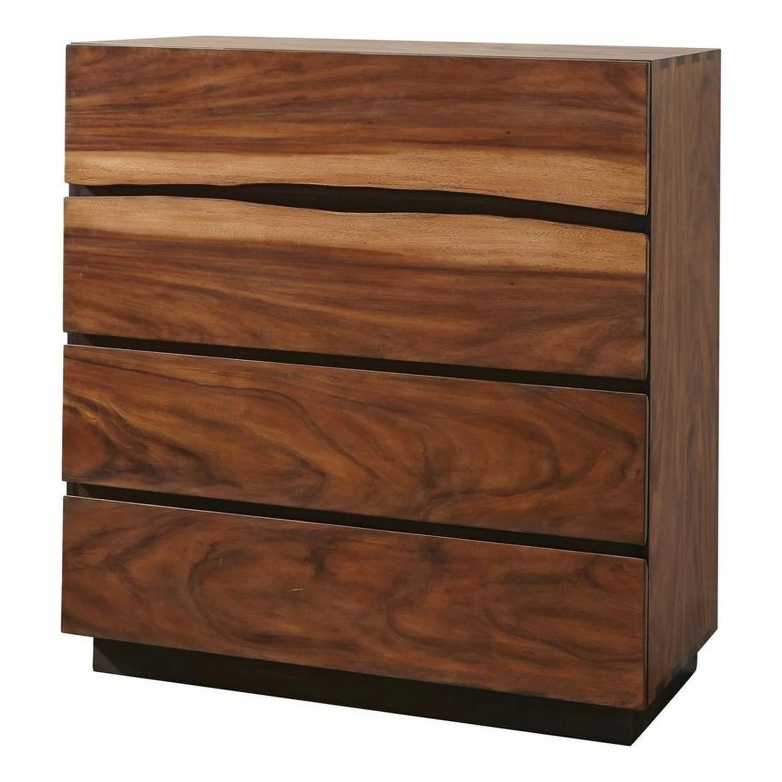 Winslow 4-drawer Chest Smokey Walnut and Coffee Bean
