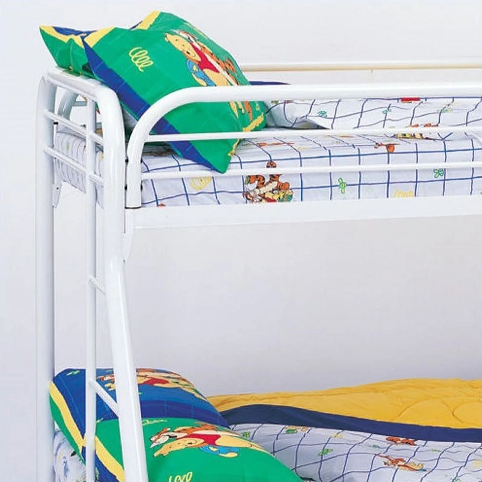 Rosebery Kids Twin over Full Metal Bunk Bed in White Finish