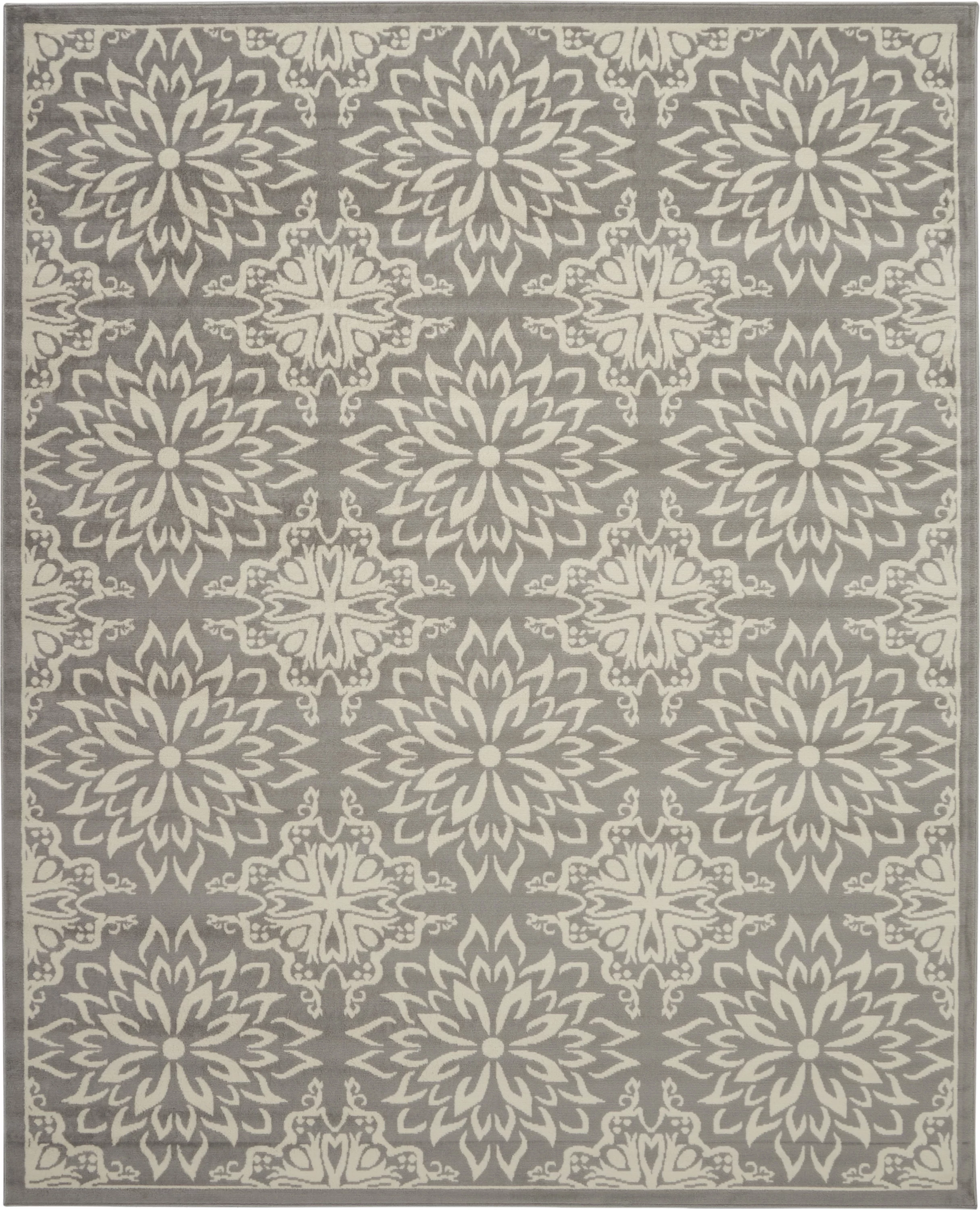 Nourison Jubilant Floral Ivory/Grey 7'10