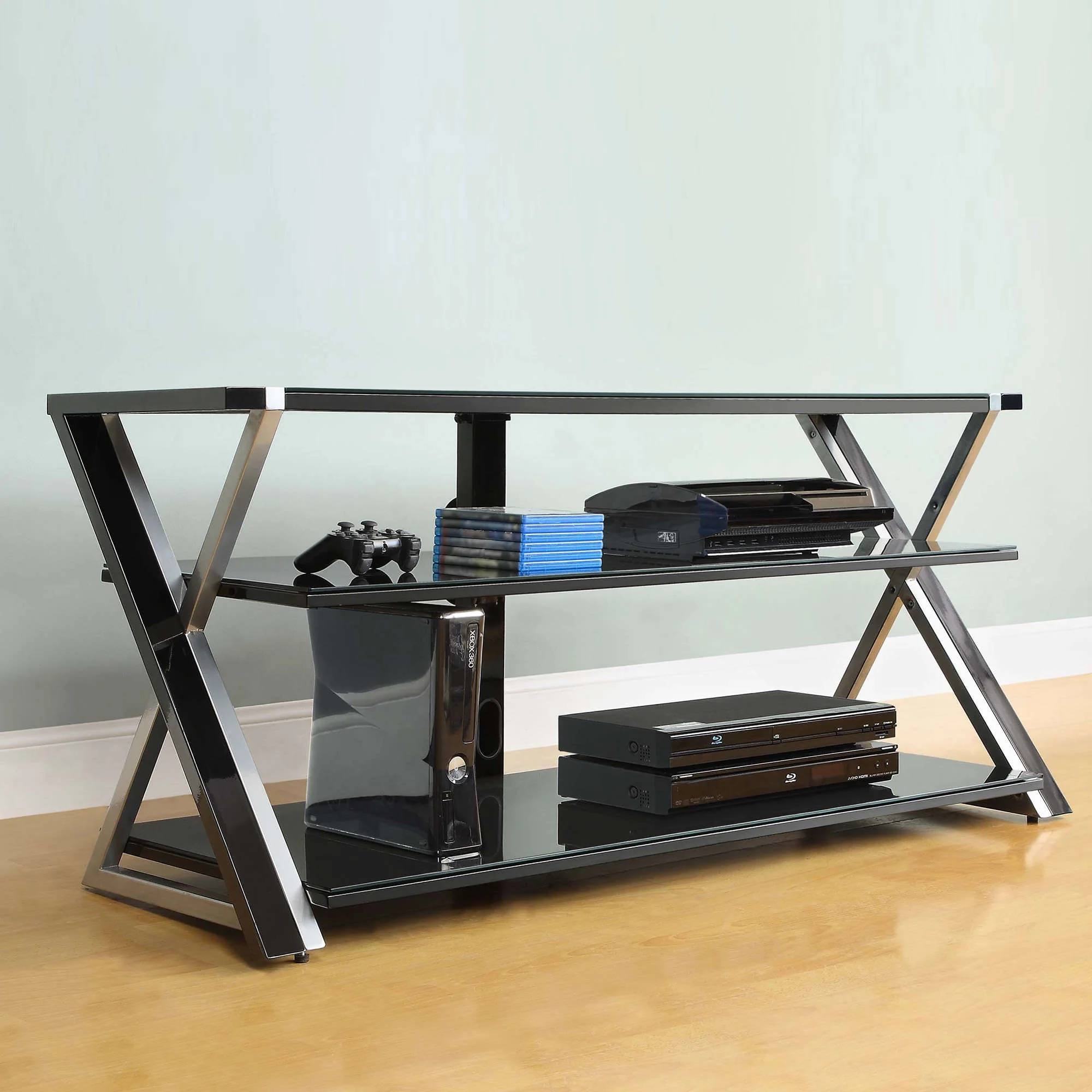 Whalen Furniture Black TV Stand for 60