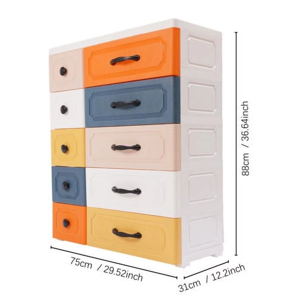 Storage Drawer Units Plastic Storage Dressers for Bedrooms,Living Rooms,Kitchens
