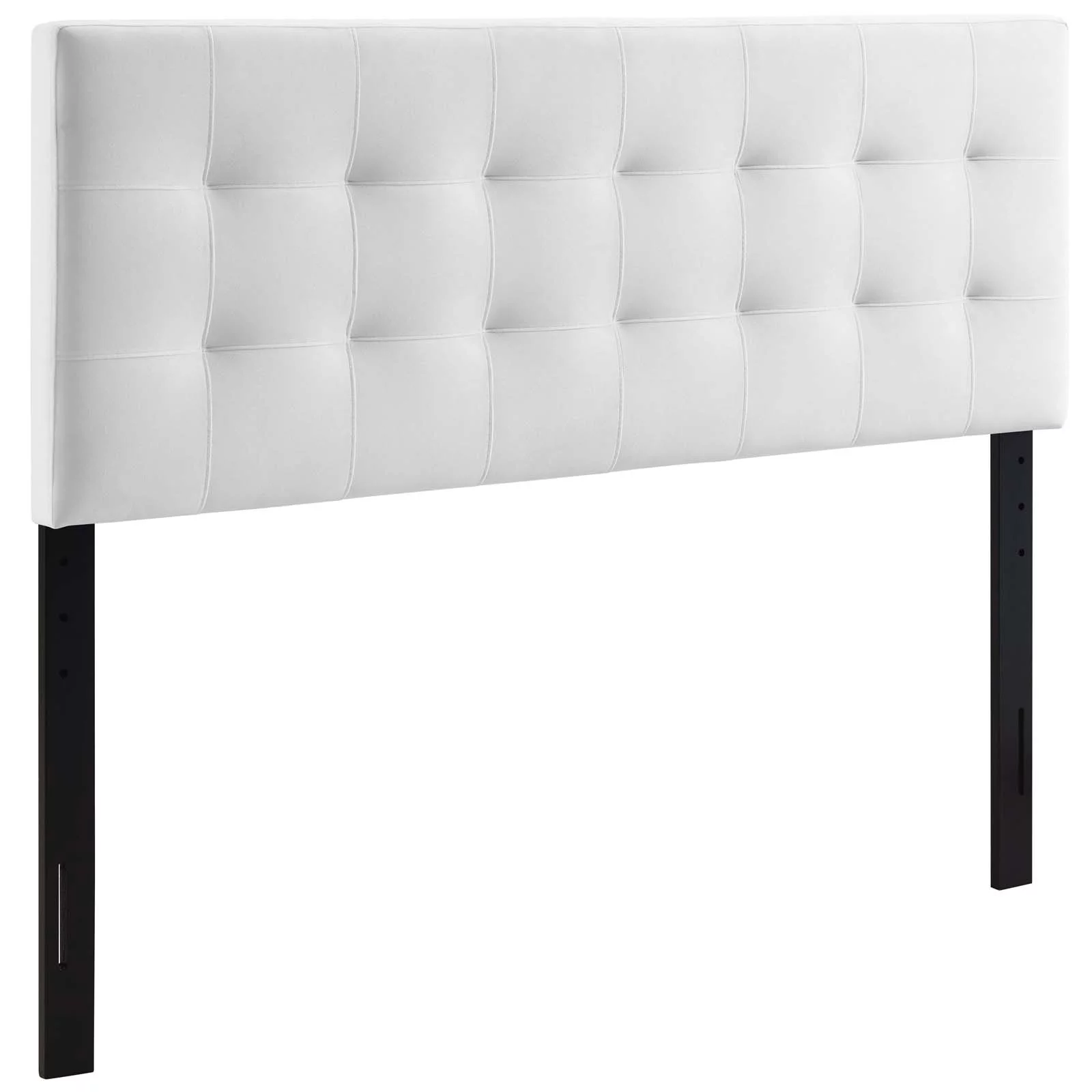 Modway Lily King Biscuit Tufted Performance Velvet Headboard in White