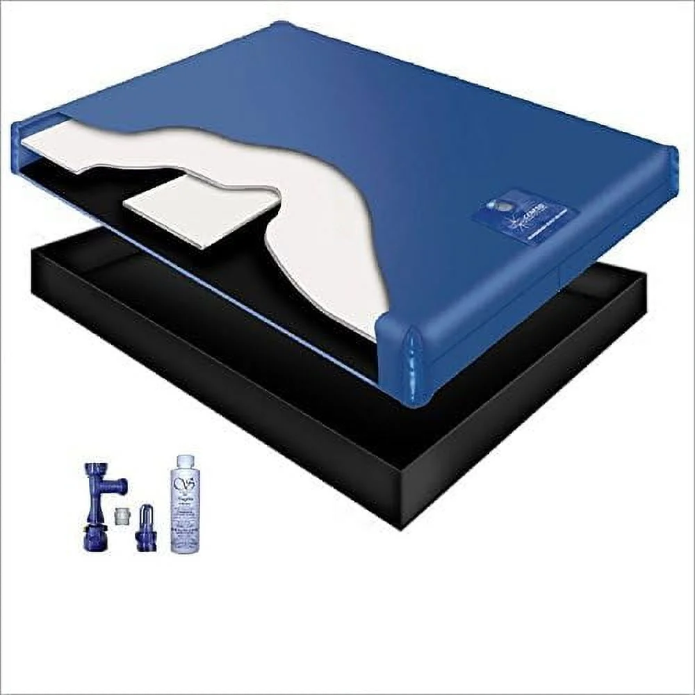 WAVELESS WATERBED Mattress/Liner/Fill Drain/Conditioner KIT (California King 72X84 1G4S1)