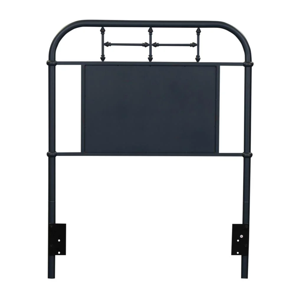 Liberty Furniture Twin Metal Headboard - Navy Vintage Silver