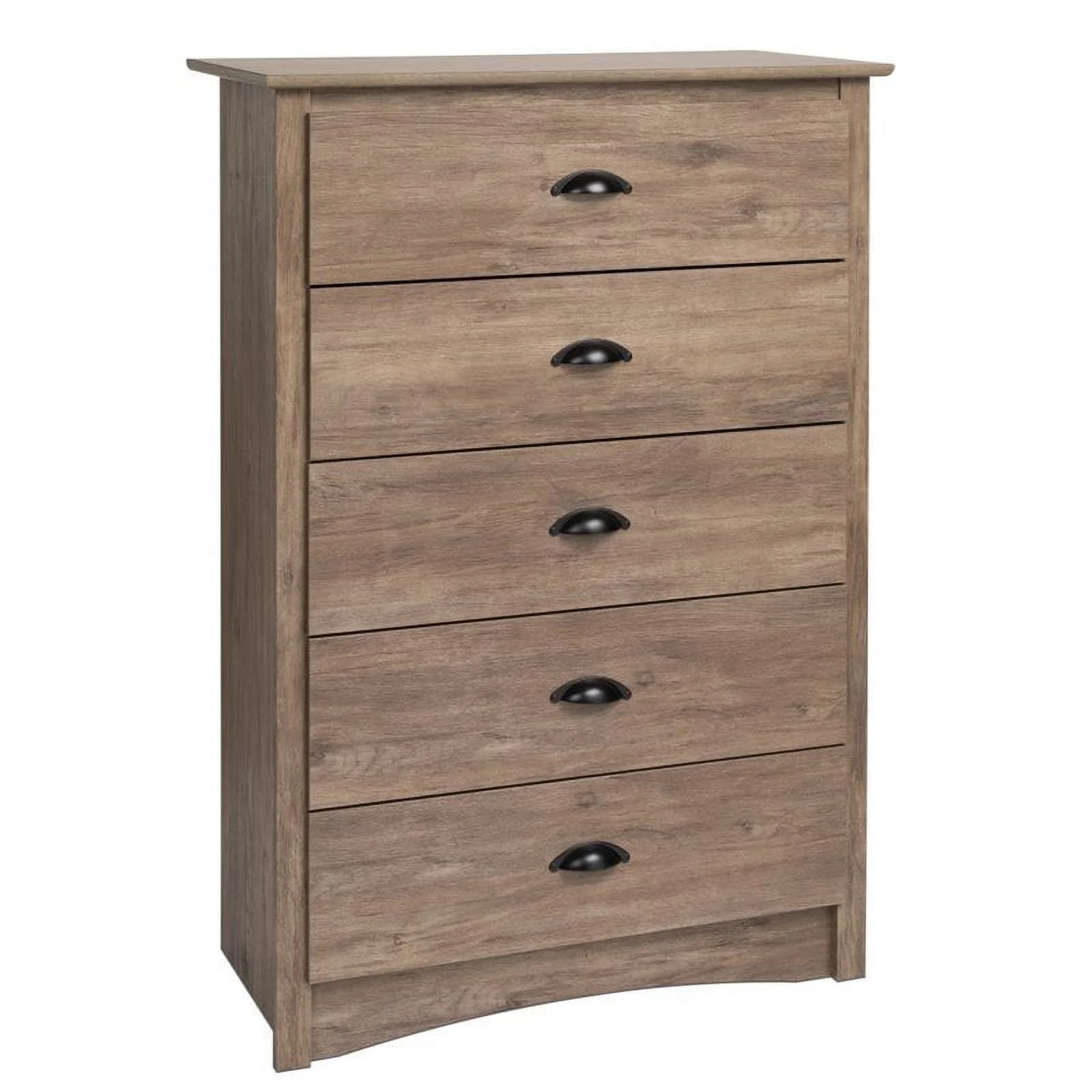 Home Square 2-Piece Set with King Platform Storage Bed and 5-Drawer Chest
