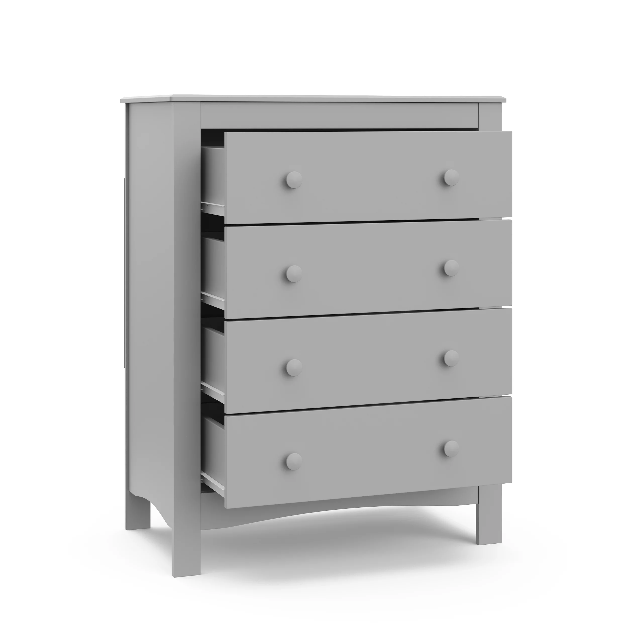 Graco Noah 4 Drawer Modern Kids Dresser, Pebble Gray