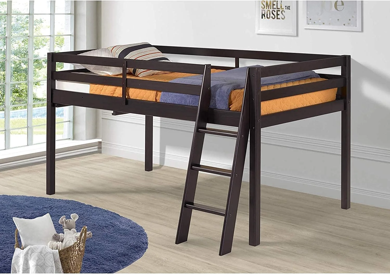 Wood Juior Lof Bed, Espresso