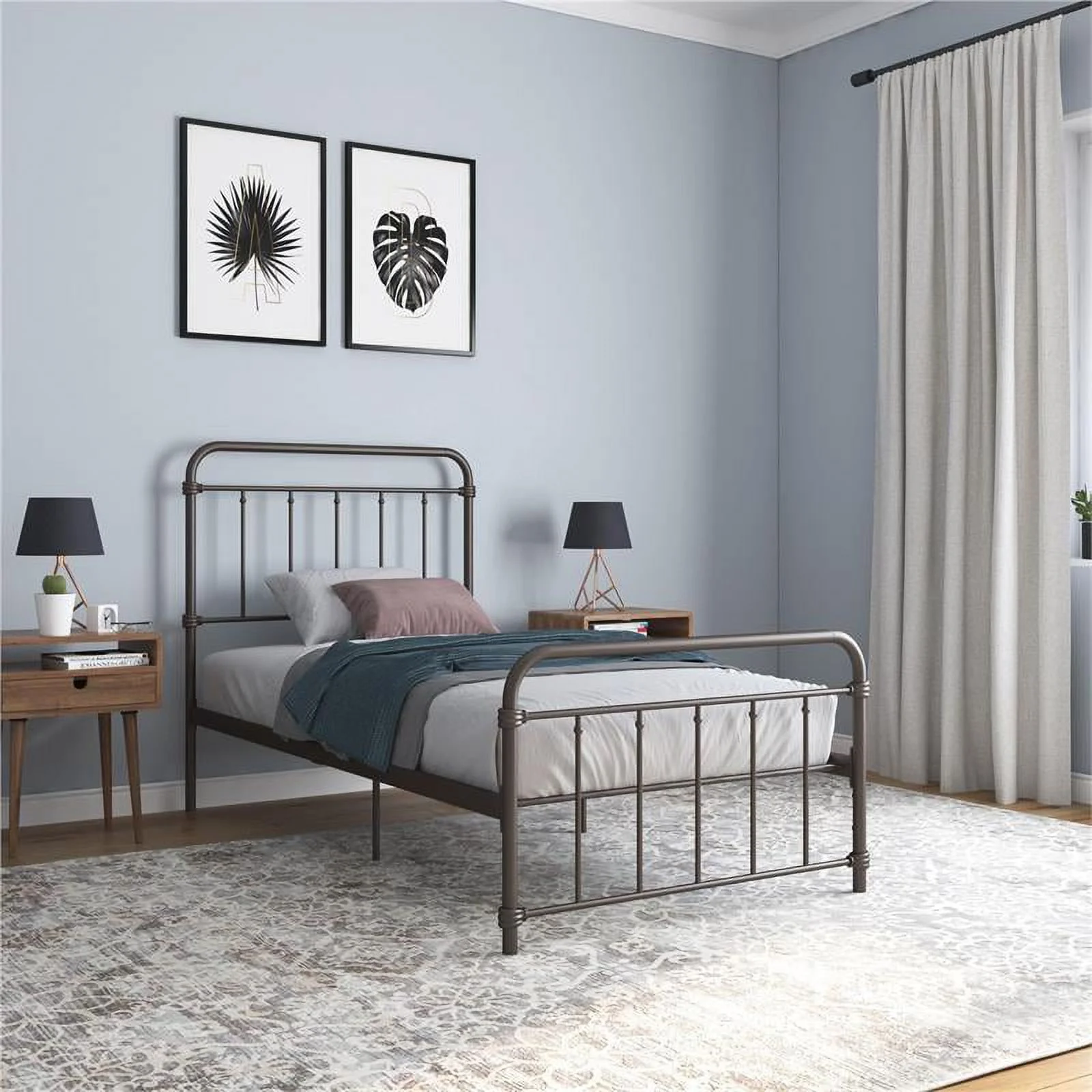 DHP Winston Metal Bronze Bed in Twin