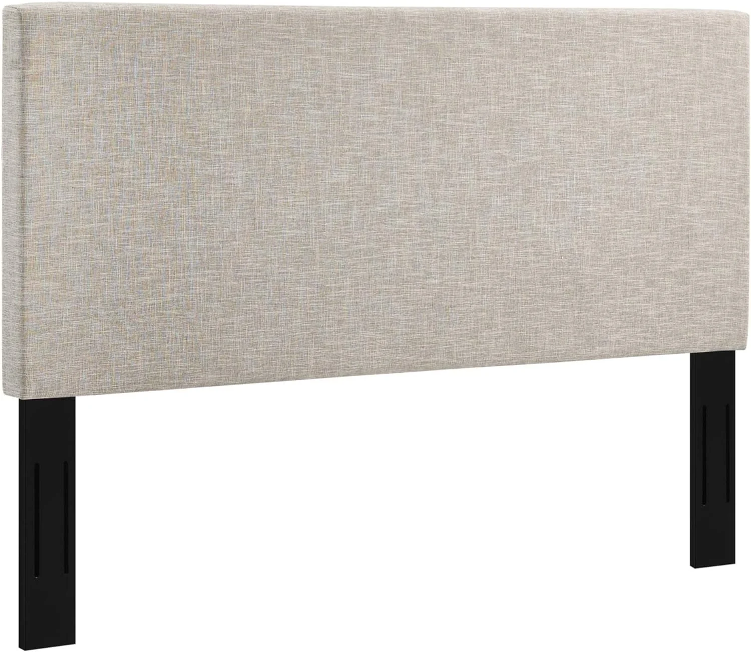 Taylor Full/Queen Headboard - Sophisticated Upholstered Linen Fabric - Adjustable Height - Sturdy Wood Legs - Addition To Any Bedroom