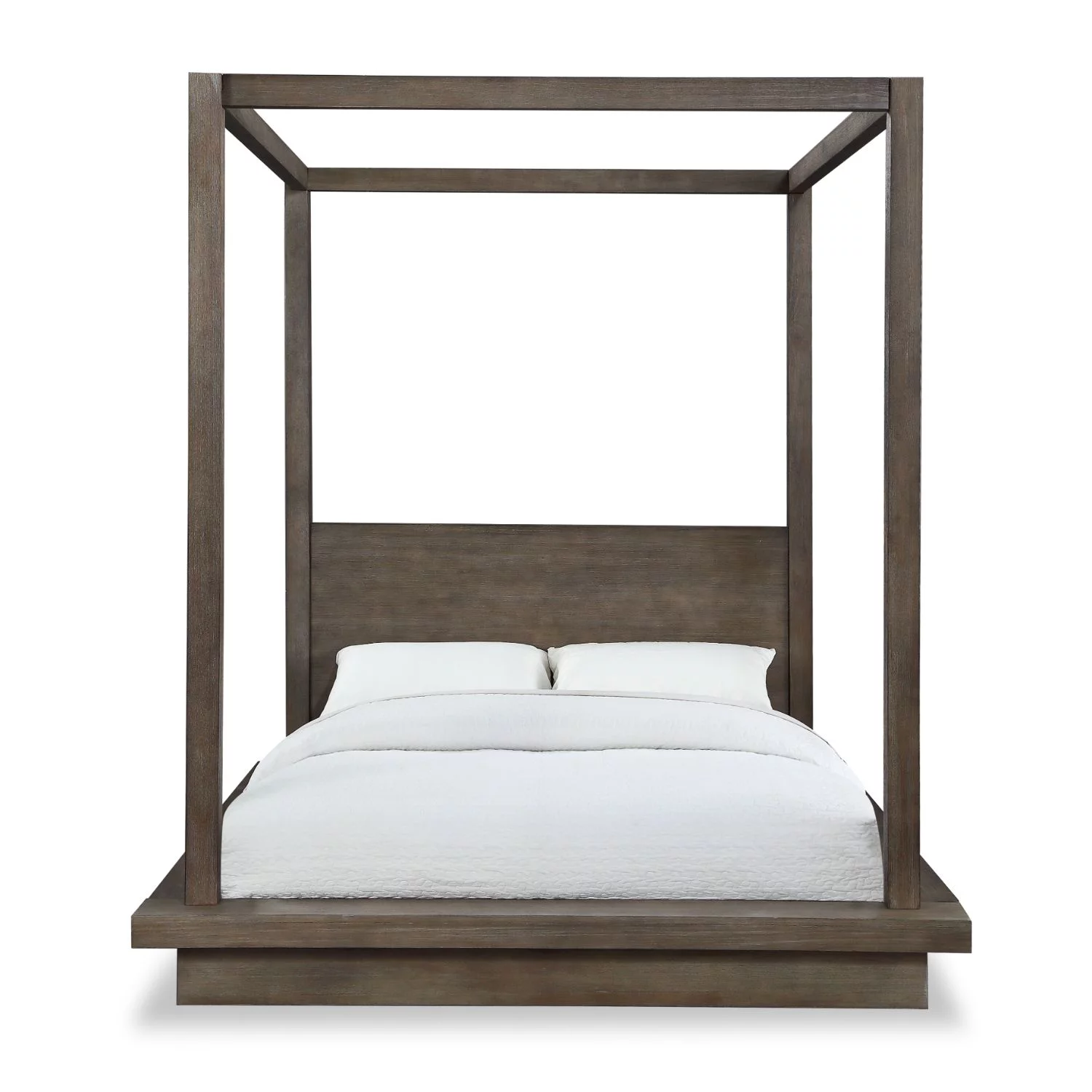 Modus Melbourne 4 PC Full Canopy Bedroom Set in Dark Pine