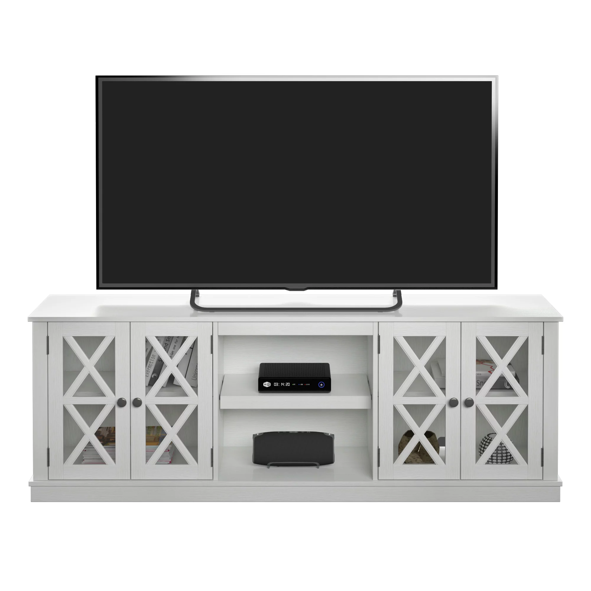 Twinstar Home Farmhouse TV Stand for TVs up to 80