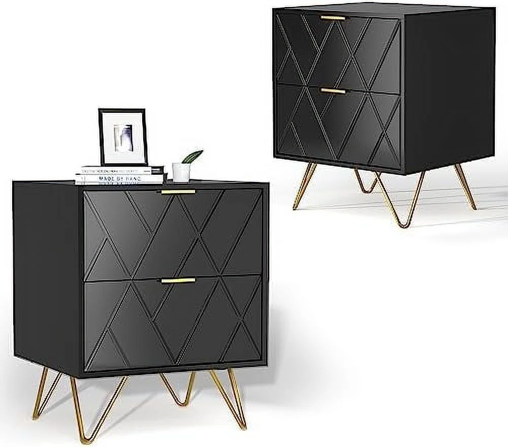 HBBOOMLIFE Gold and White Dresser - 6 Drawer Drawer Modern Dresser with Gold Handle 39.4" W Versatile Solution for Bedroom Hallway Entryway (Medium)