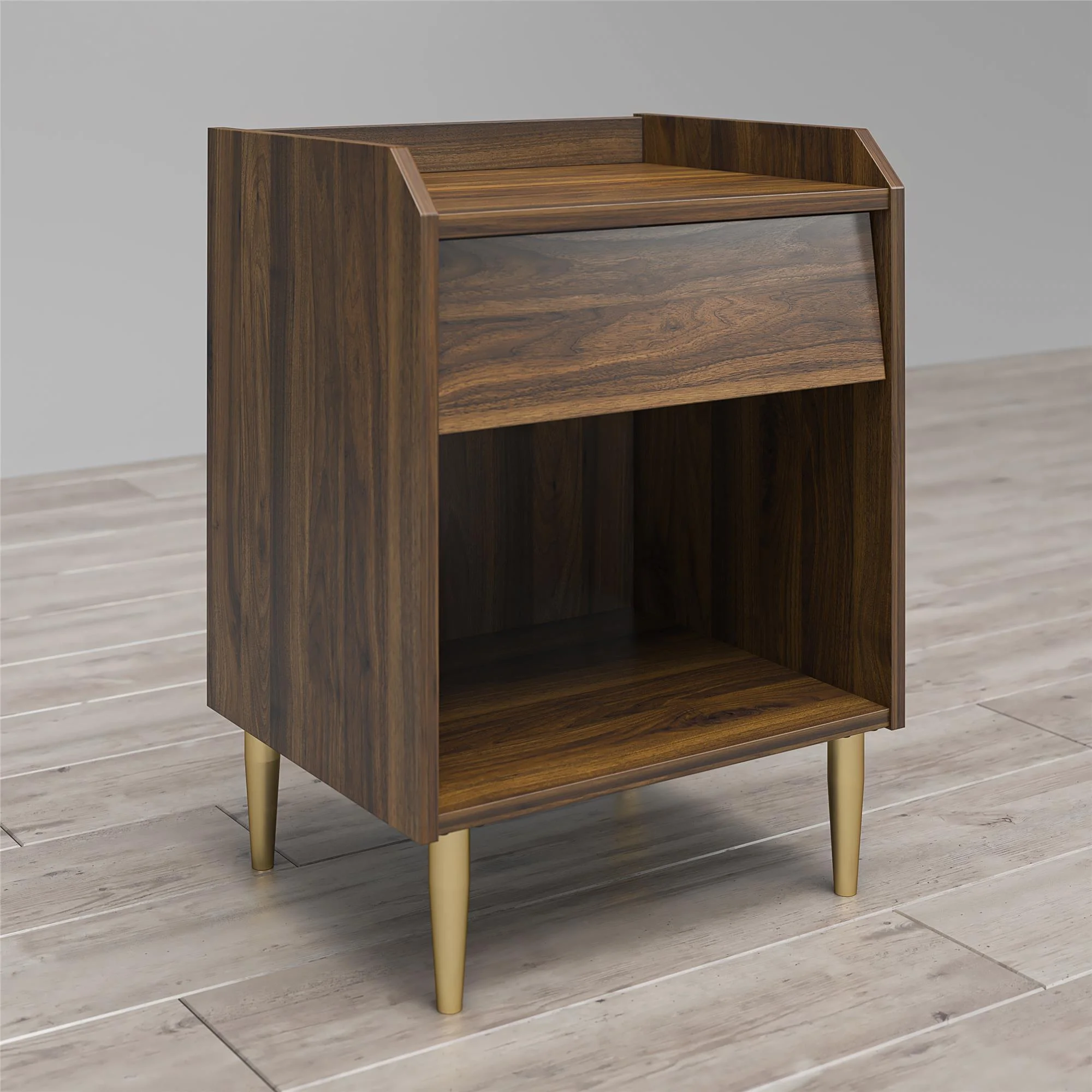 Little Seeds Remy Nightstand, Walnut