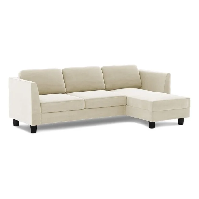 Mixoy Convertible Sectional Sofa,L Shaped Couches with Reversible Chaise Cream
