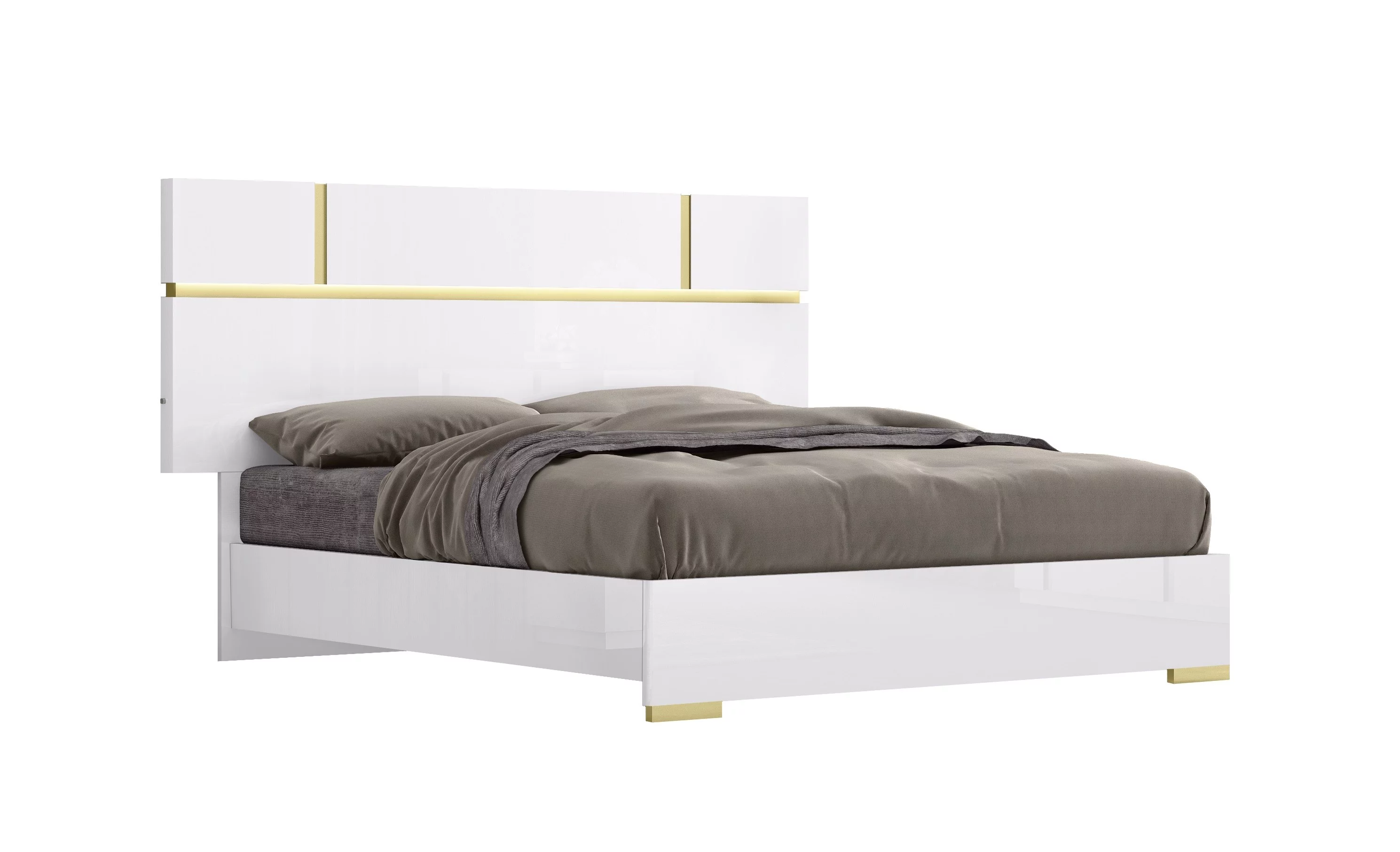 J&M Furniture Kyoto Premium Bedroom with 6 piece queen bed, chest , dresser , mirror and 2 nightstand , queen bedroom set