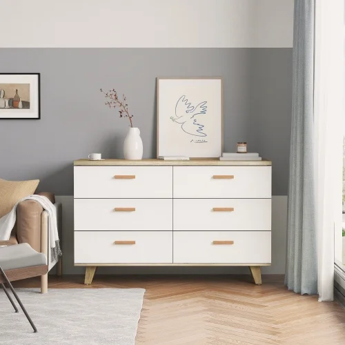 Dresser Cabinet, Buffet Sideboard Storage Cabinet with Drawers for Living Room, Hallway