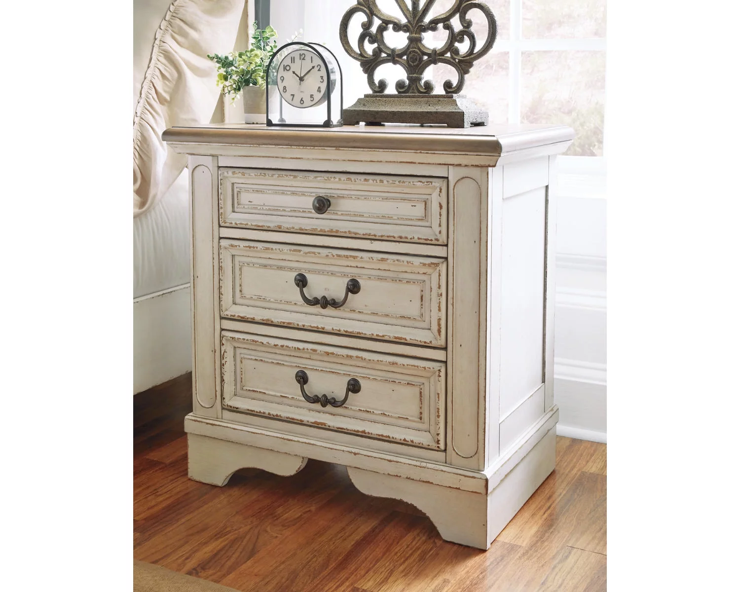 Signature Design by Ashley Casual Realyn Nightstand Two-tone