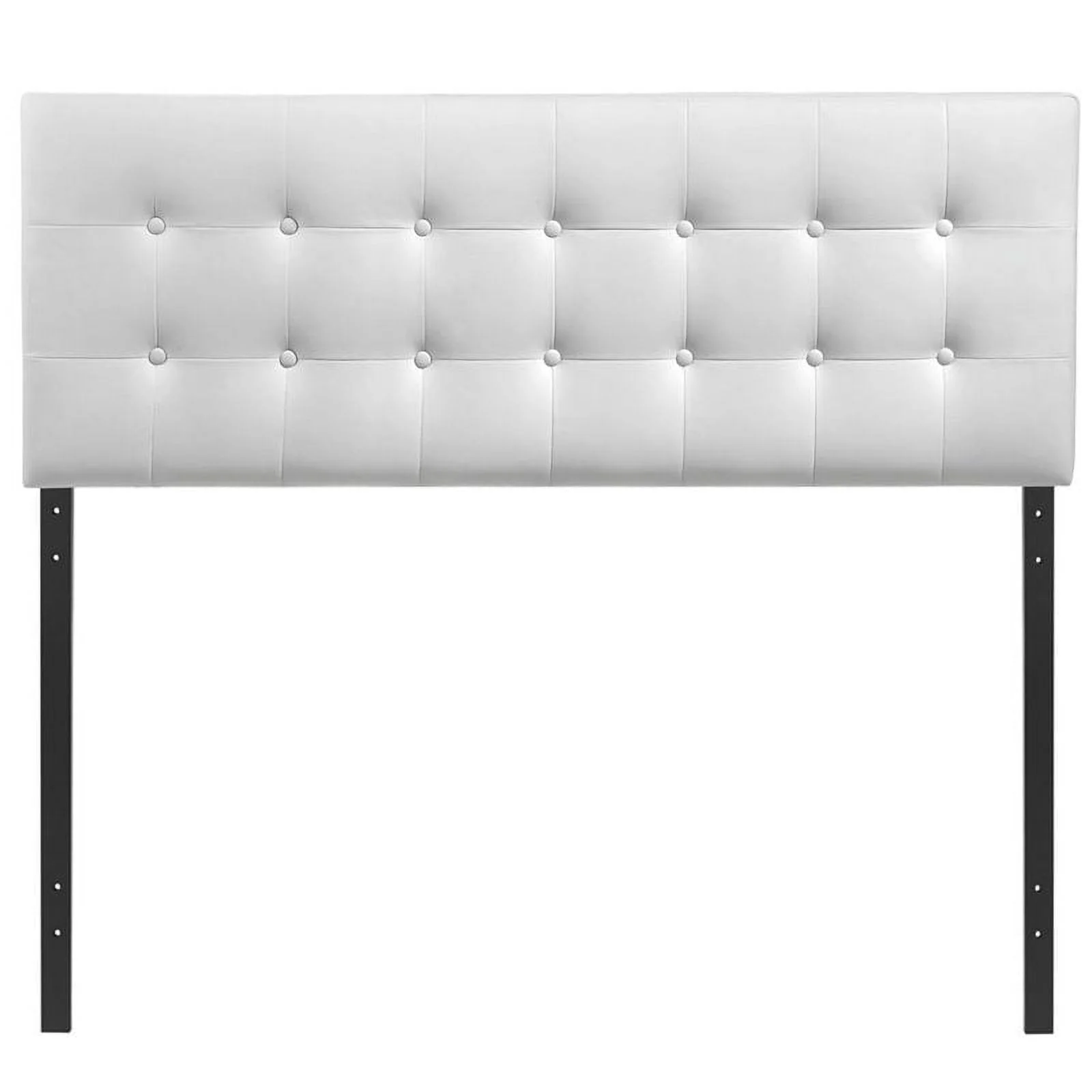 Hawthorne Collection Full Vinyl Panel Headboard in White
