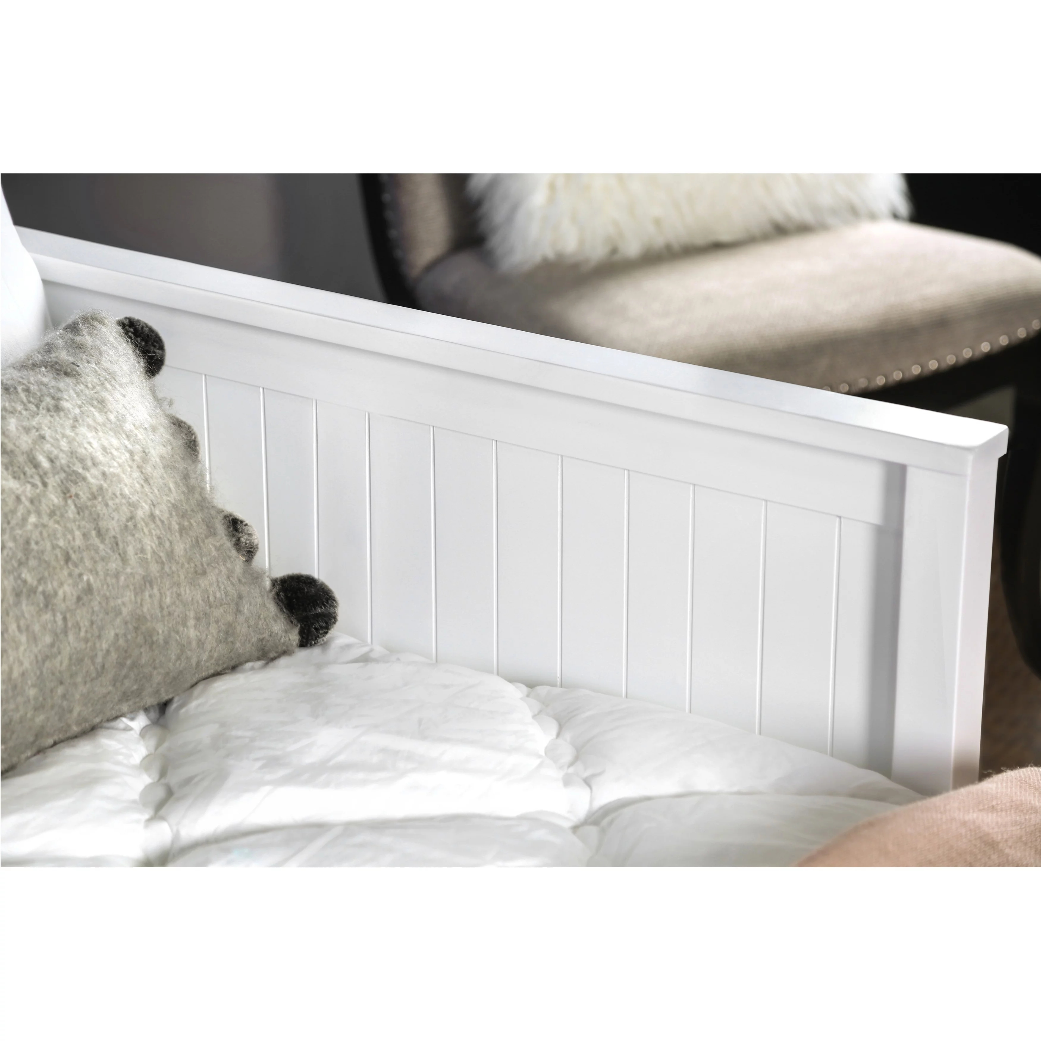 Furniture of America Daja Transitional Full Solid Wood Storage Daybed by Black