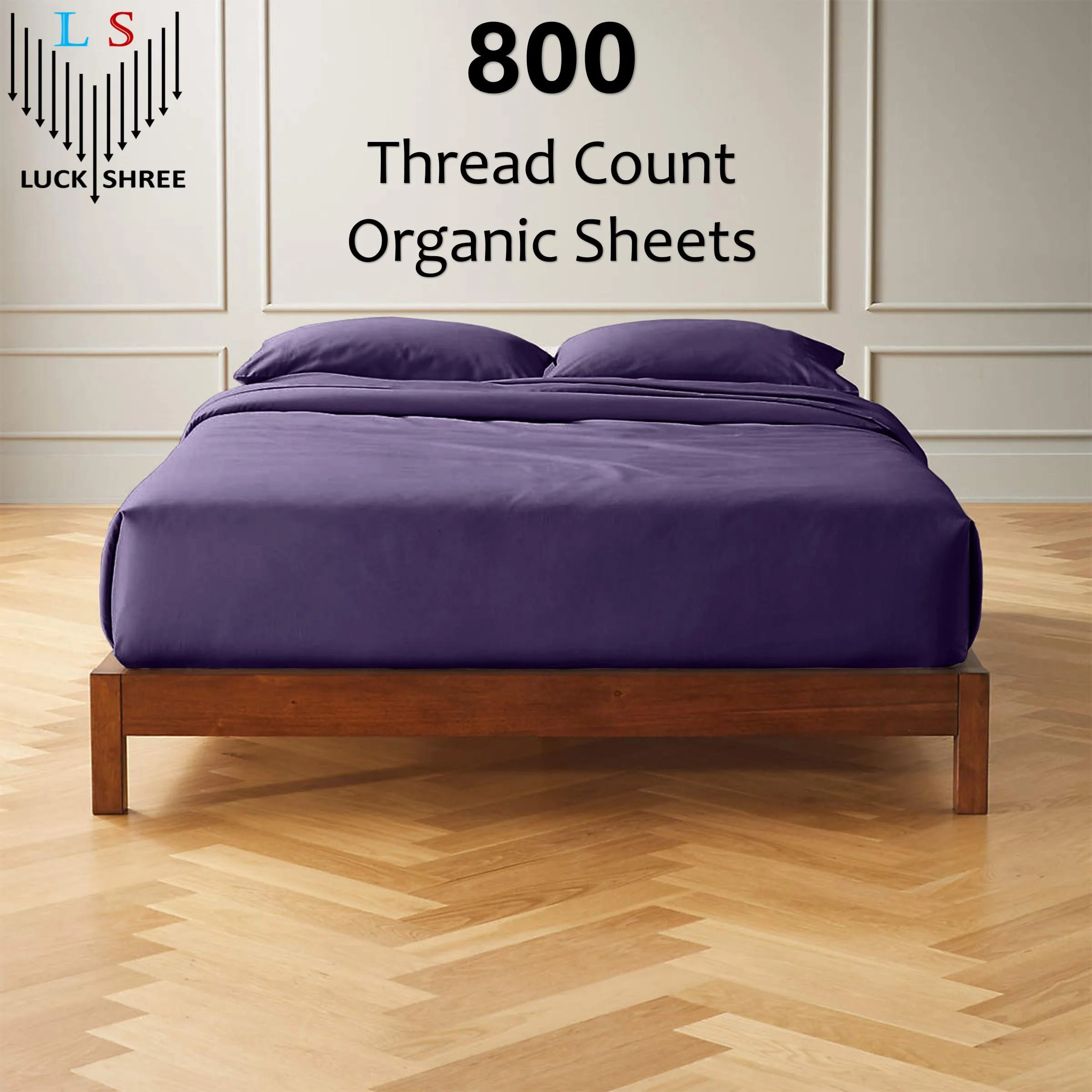 30-INCH EXTRA DEEP POCKETS - 100% Organic 800-Thread-Count - Split Head King 34