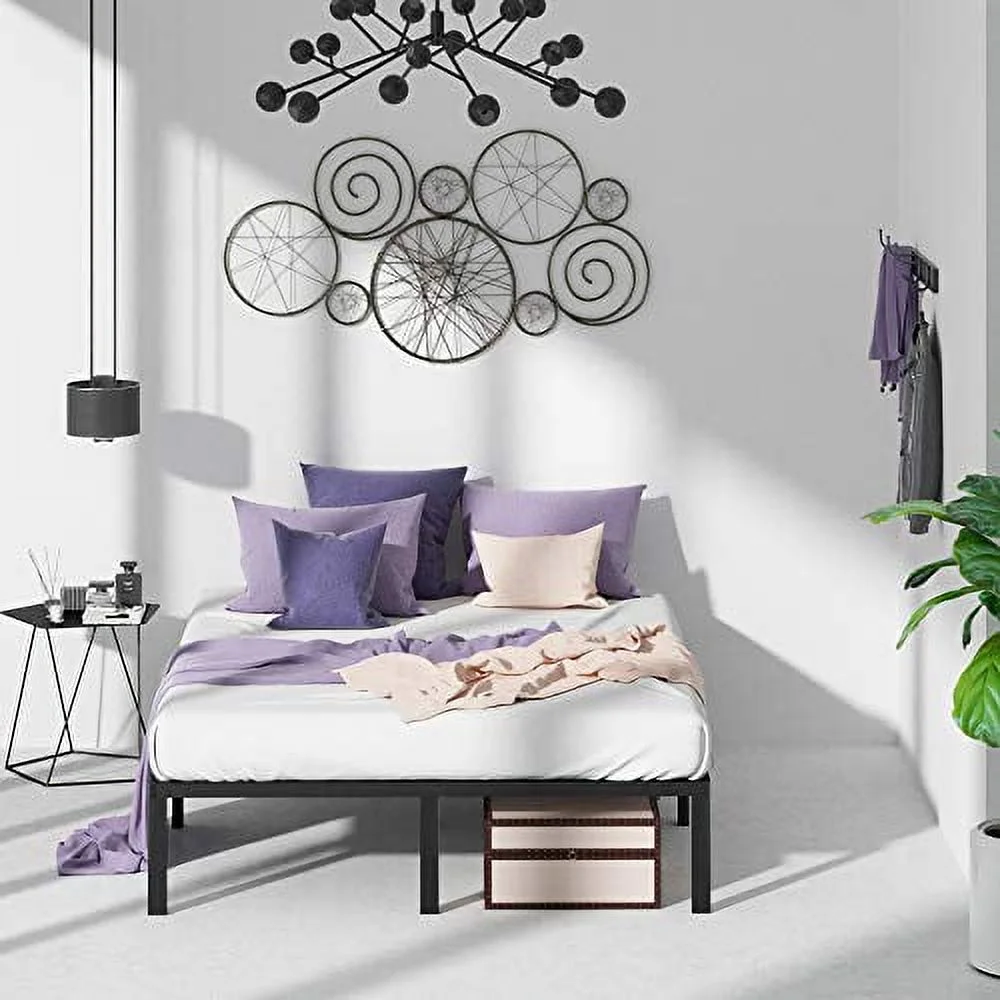 ZINUS Yelena 14 Inch Metal Platform Bed Frame / Steel Slat Support / No Box Spring Needed / Easy Assembly, Twin