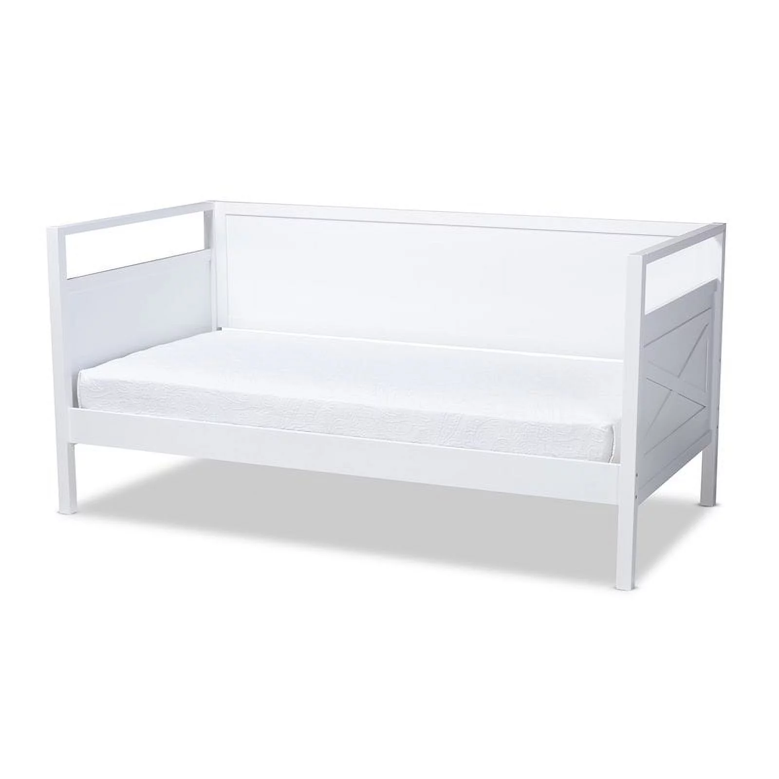 Allora Cottage Farmhouse White Wood Twin Size Daybed
