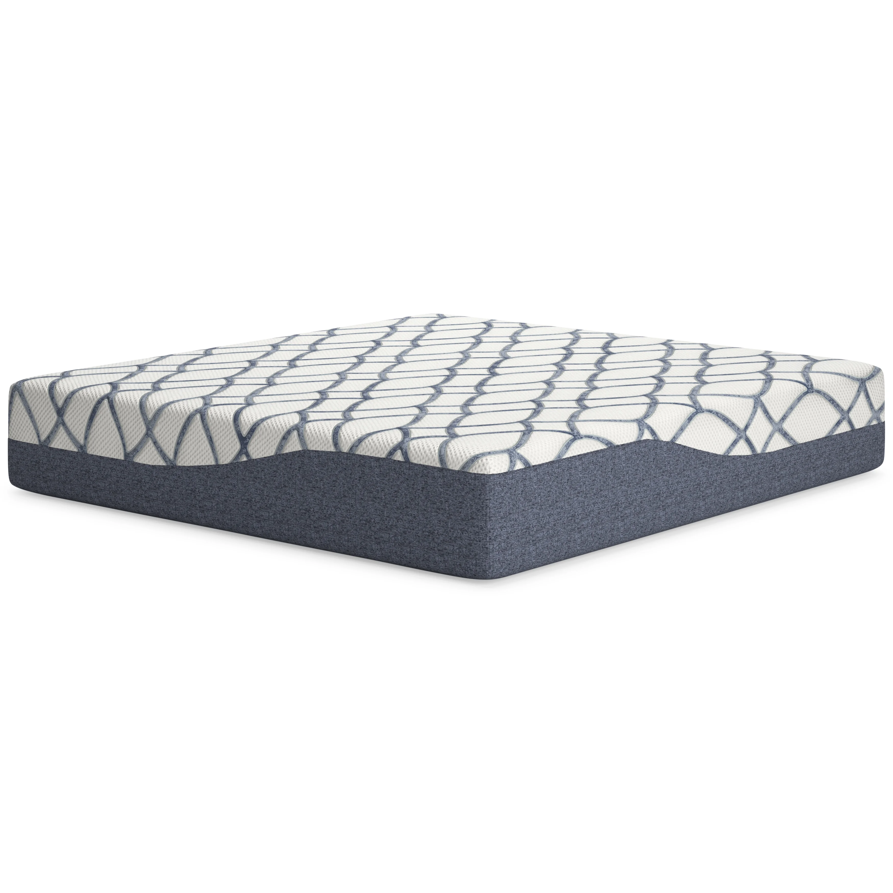 Signature Design by Ashley 14 Inch Chime Elite 2.0 King Mattress White/Blue