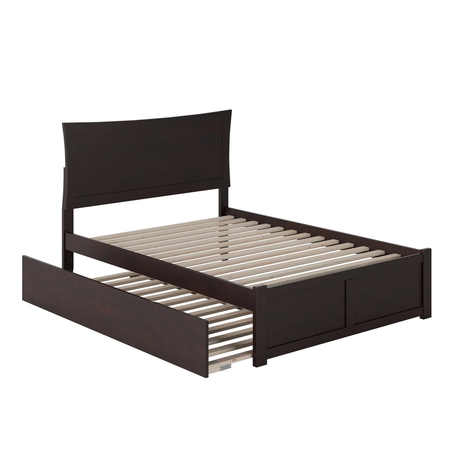 AFI Metro Full Platform Bed with Twin Trundle in Espresso