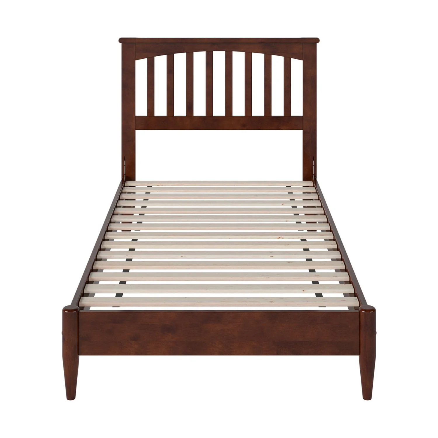 AFI Becket Twin XL Solid Wood Low Profile Platform Bed, Walnut