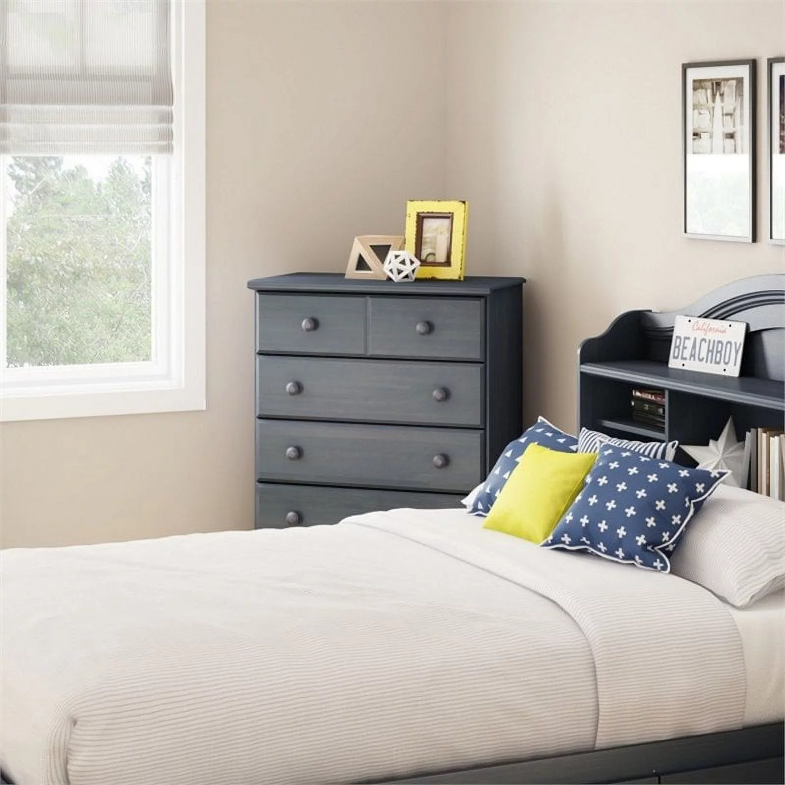 South Shore Summer Breeze 5-Drawer Kids' Chest, Blueberry