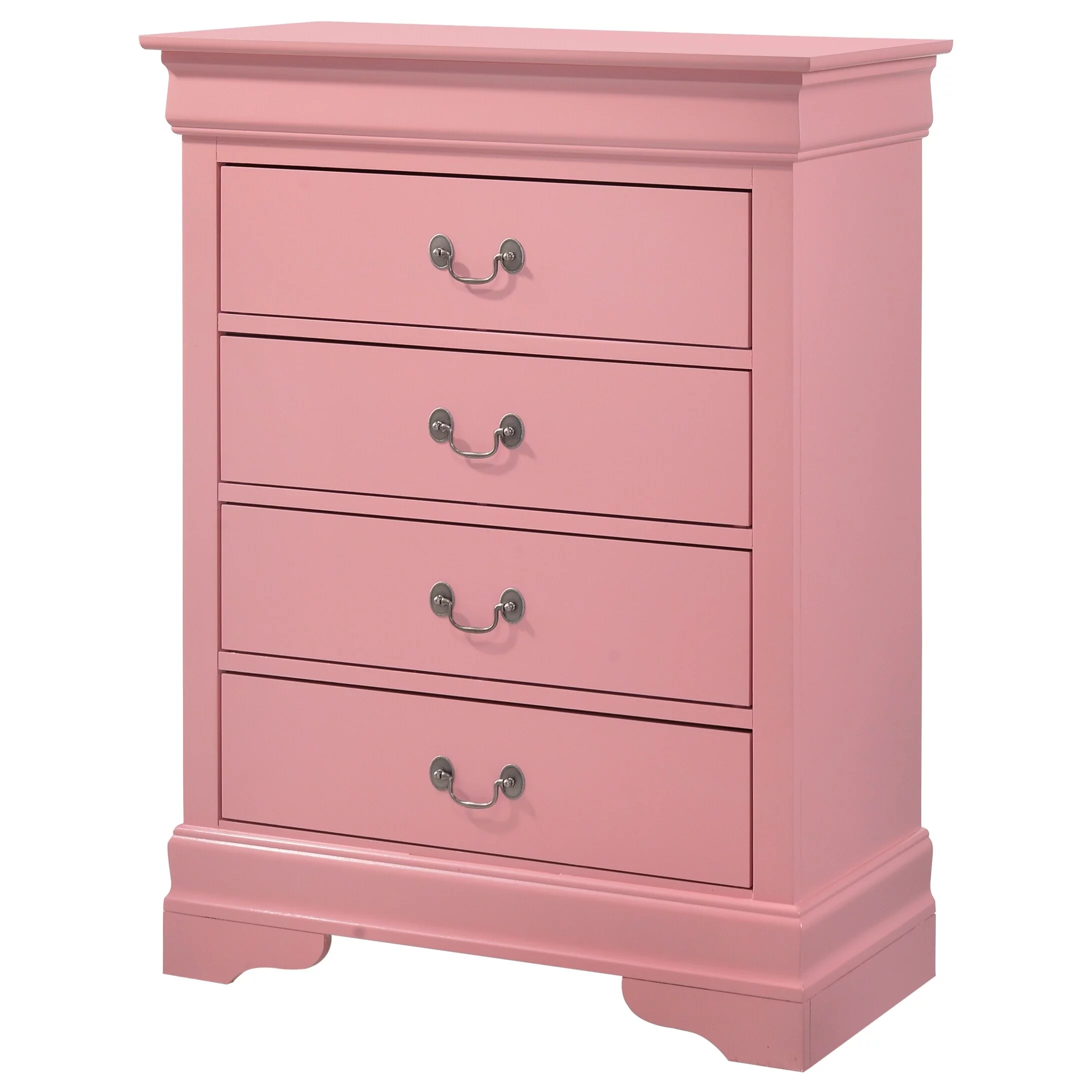LHG-4CYEL-2013 LYKE Home Anabelle Yellow 4 Drawer Chest