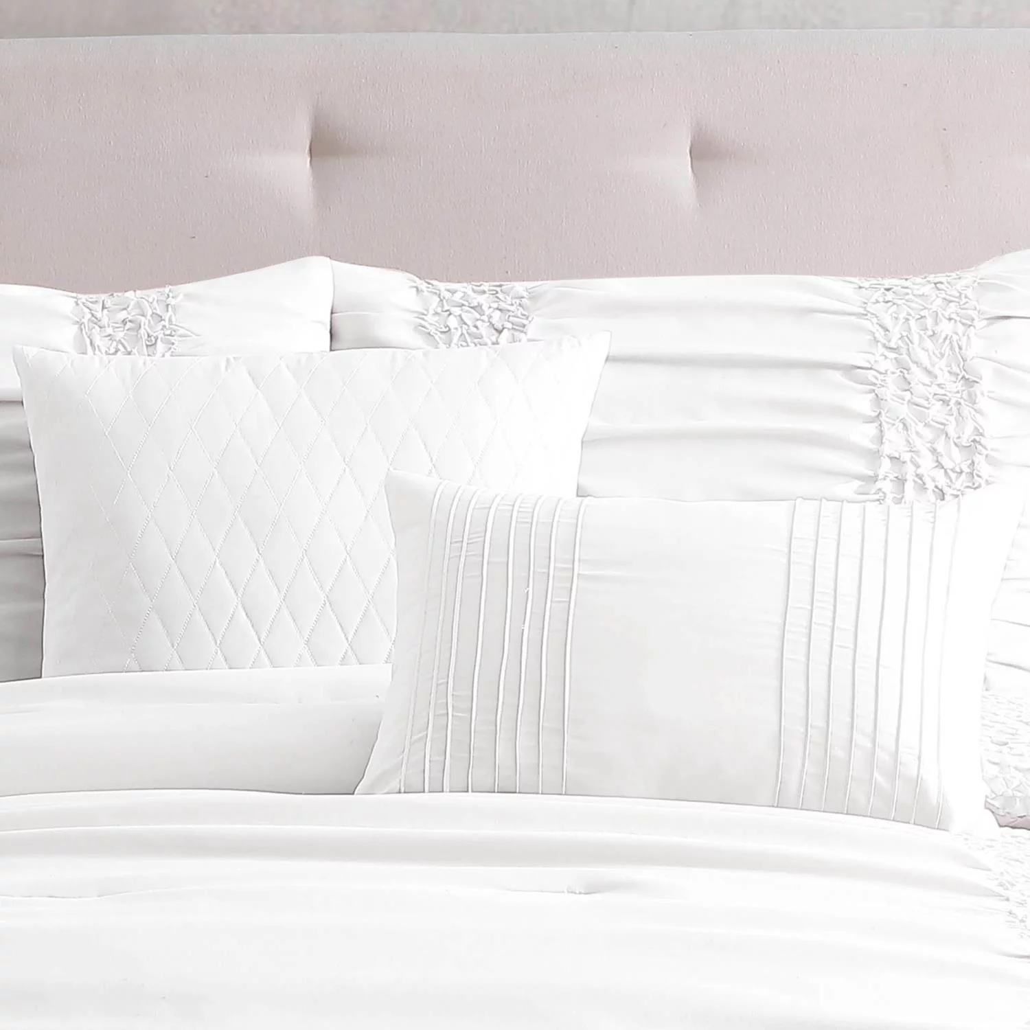 Riverbrook Home Allison 4 Piece Twin Comforter Set With White Finish 82792