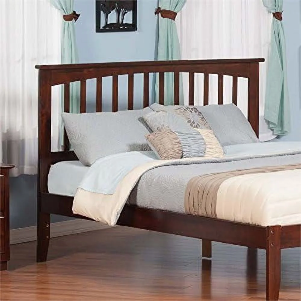 King Spindle Headboard In Walnut