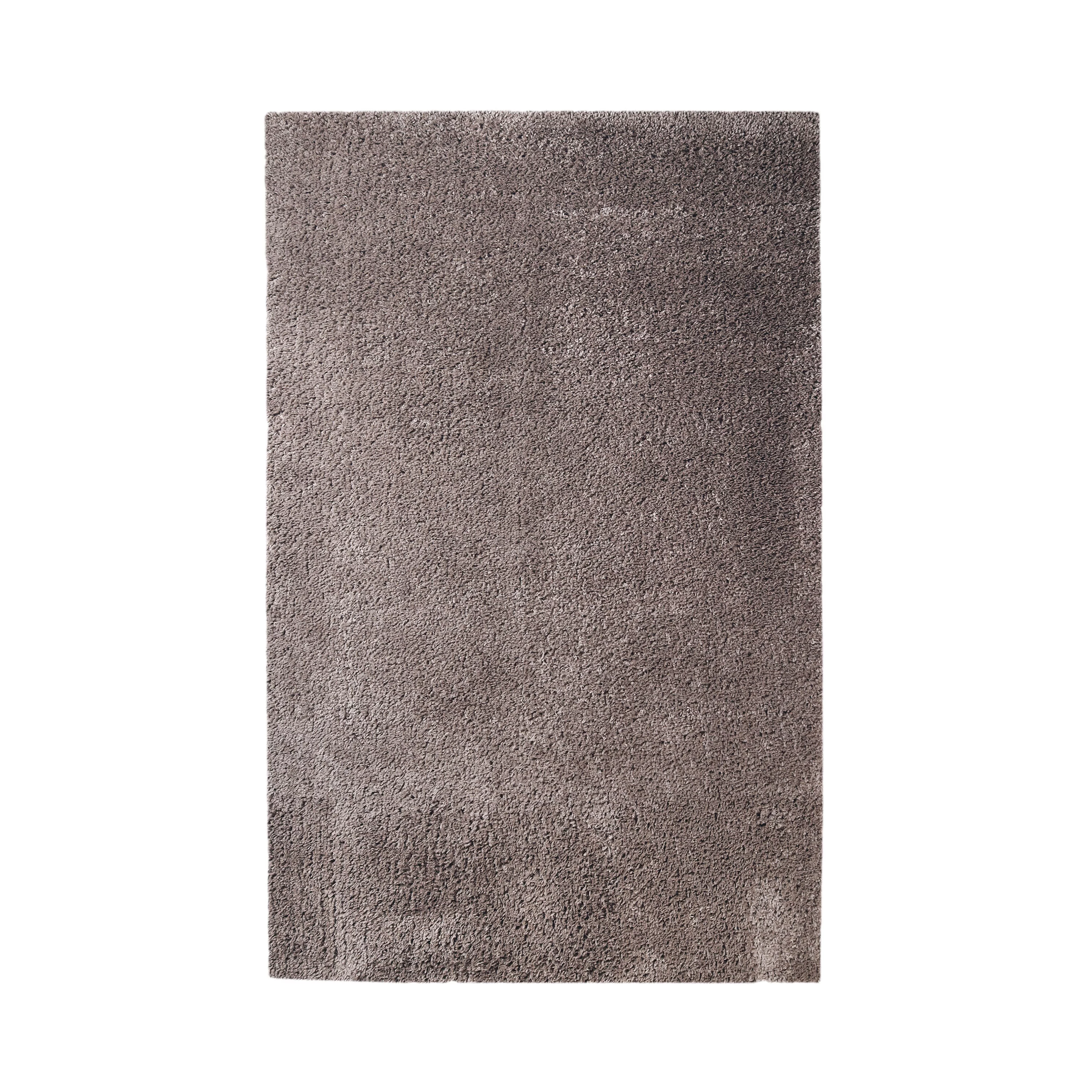 BNM Solid Indoor Shag Runner or Area Rug, 8' x 10', Taupe