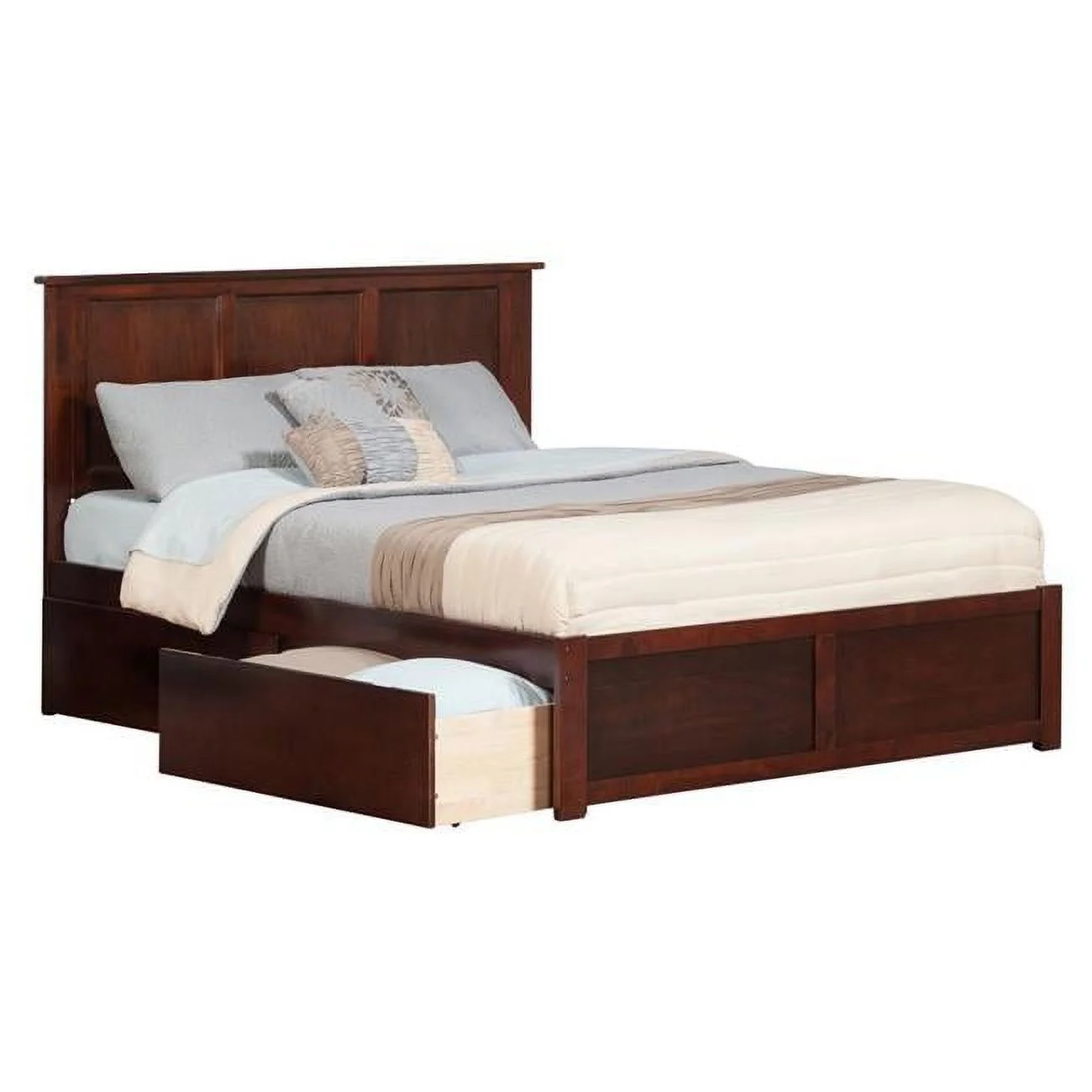 Madison Extra Large Match Footboard with Urban Bed Drawers x 1 - Espresso, Twin Size