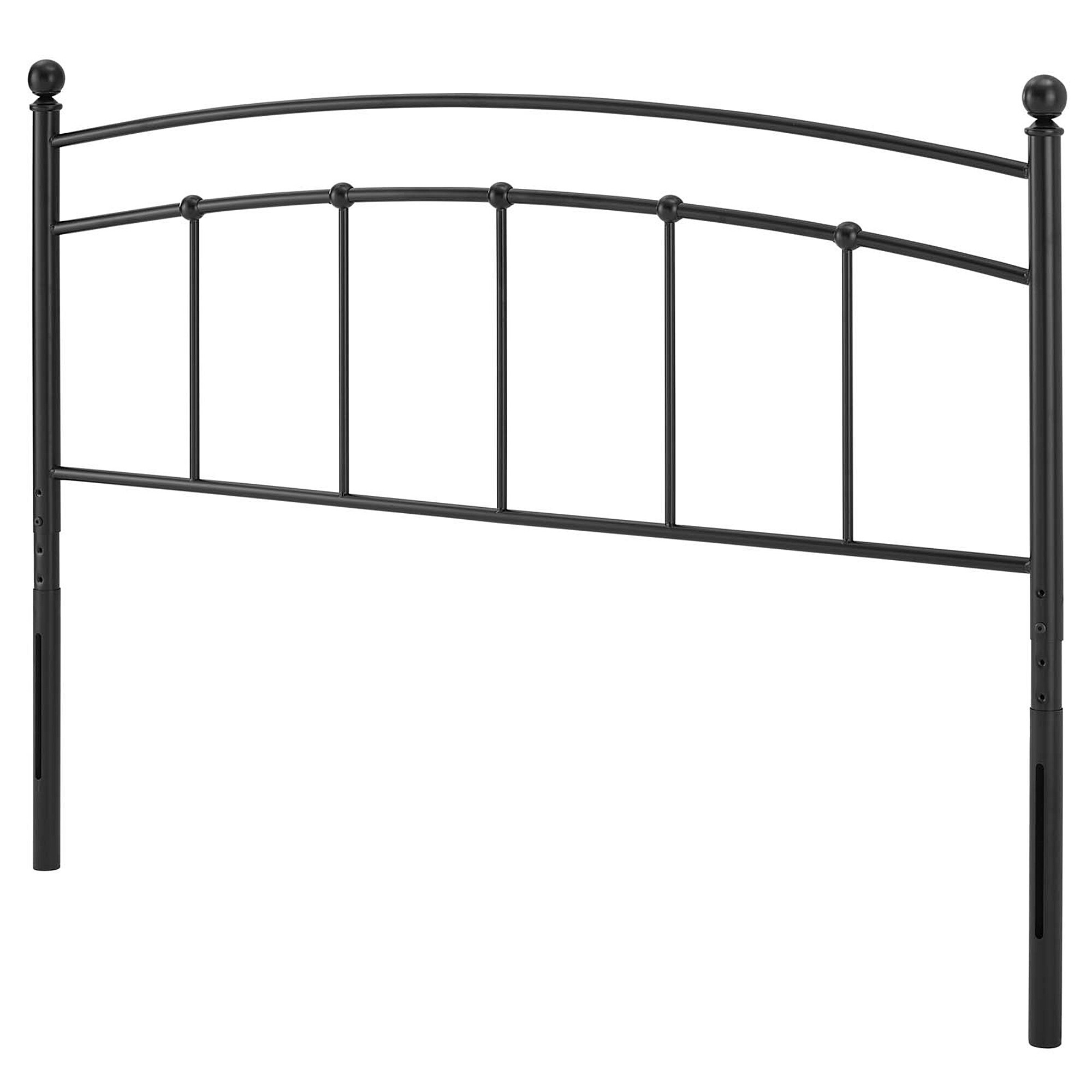 BSD National Supplies Tyler Arched Twin Size Black Metal Headboard