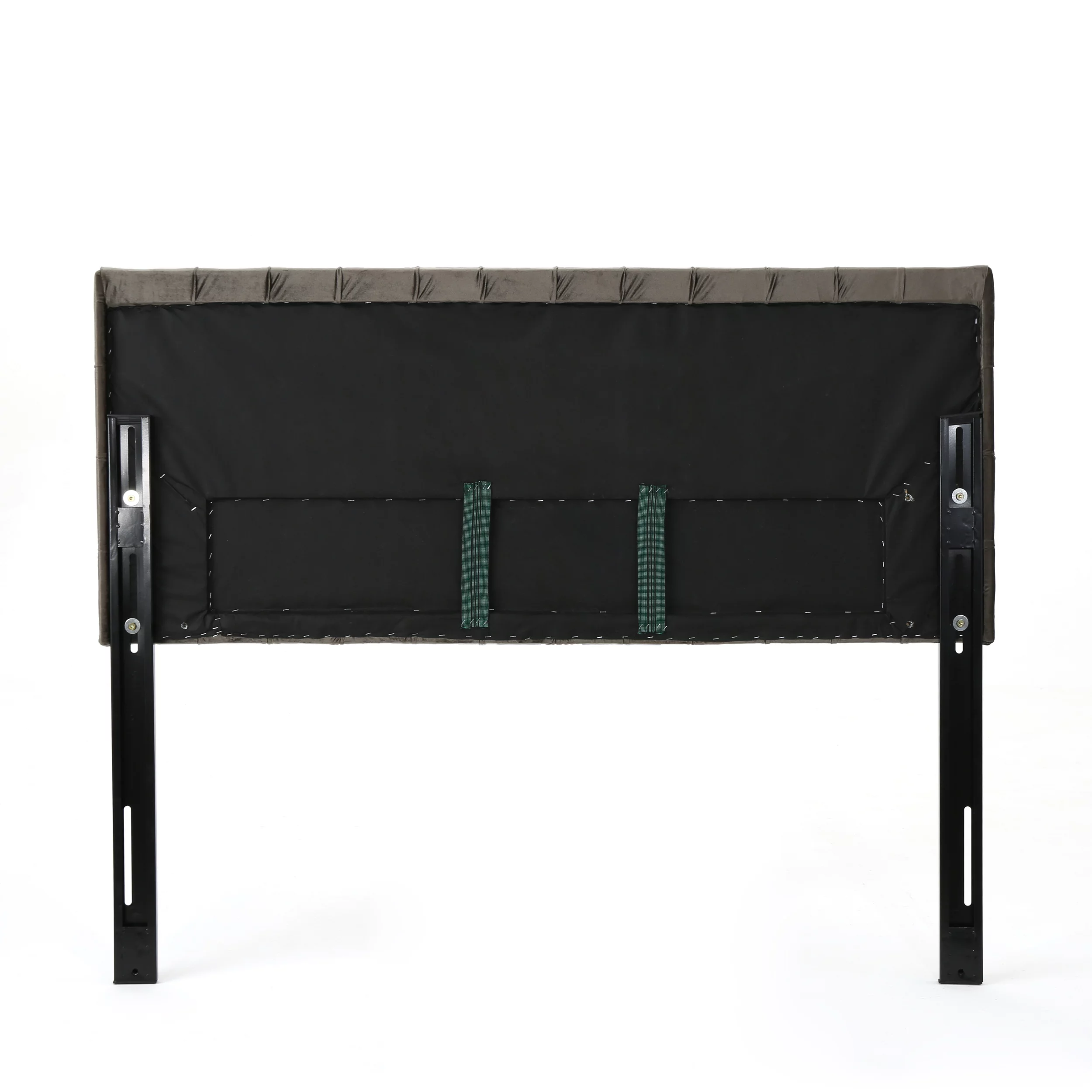 Noble House Ochoa Velvet Contemporary Queen-Full Headboard, Grey