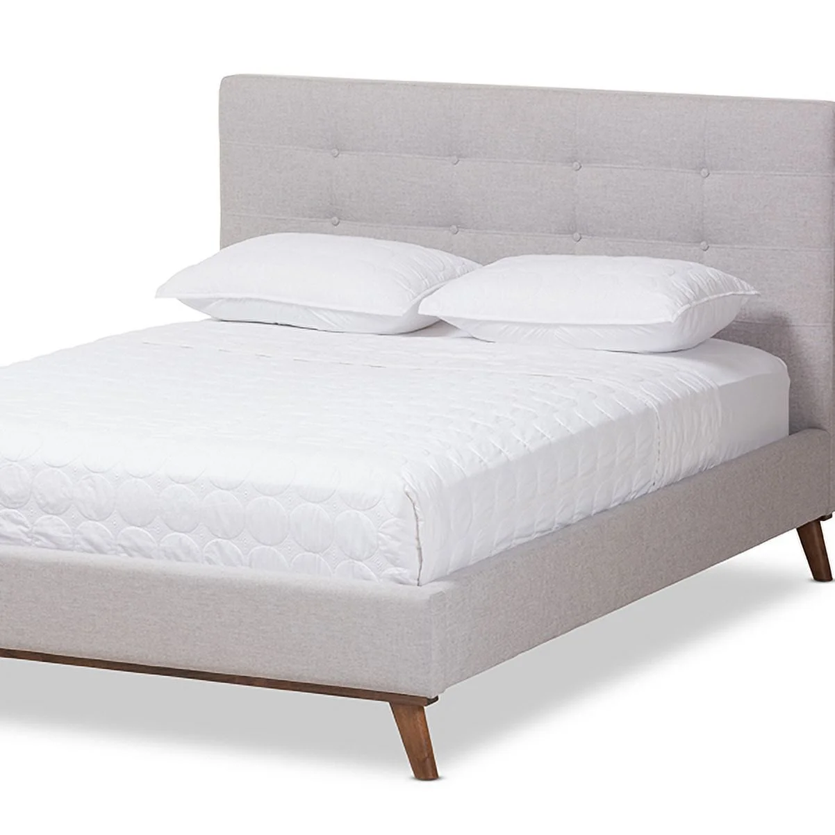 Baxton Studio Valencia Mid-Century Modern Platform Bed