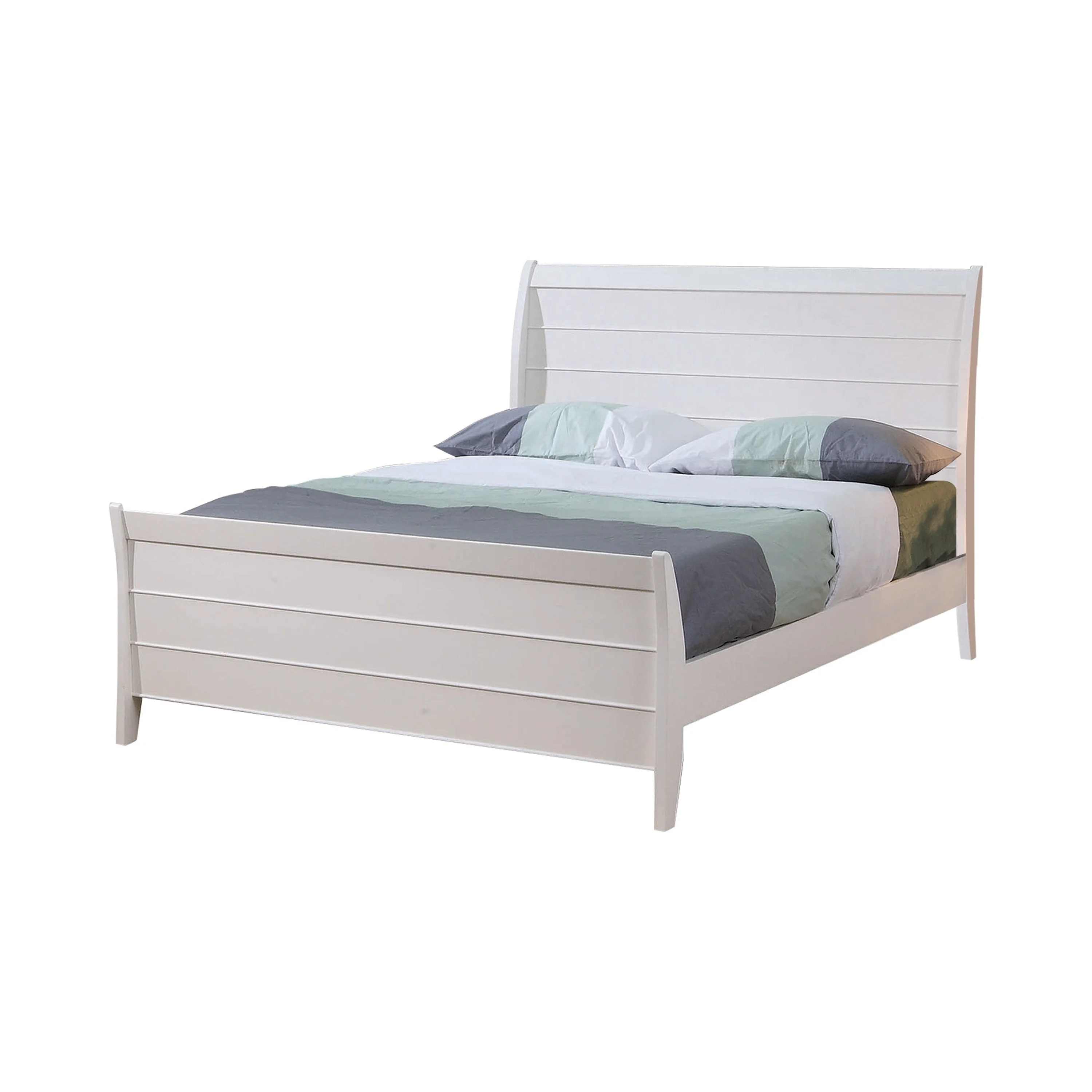 Selena Bedroom Set Sleigh Headboard Buttermilk