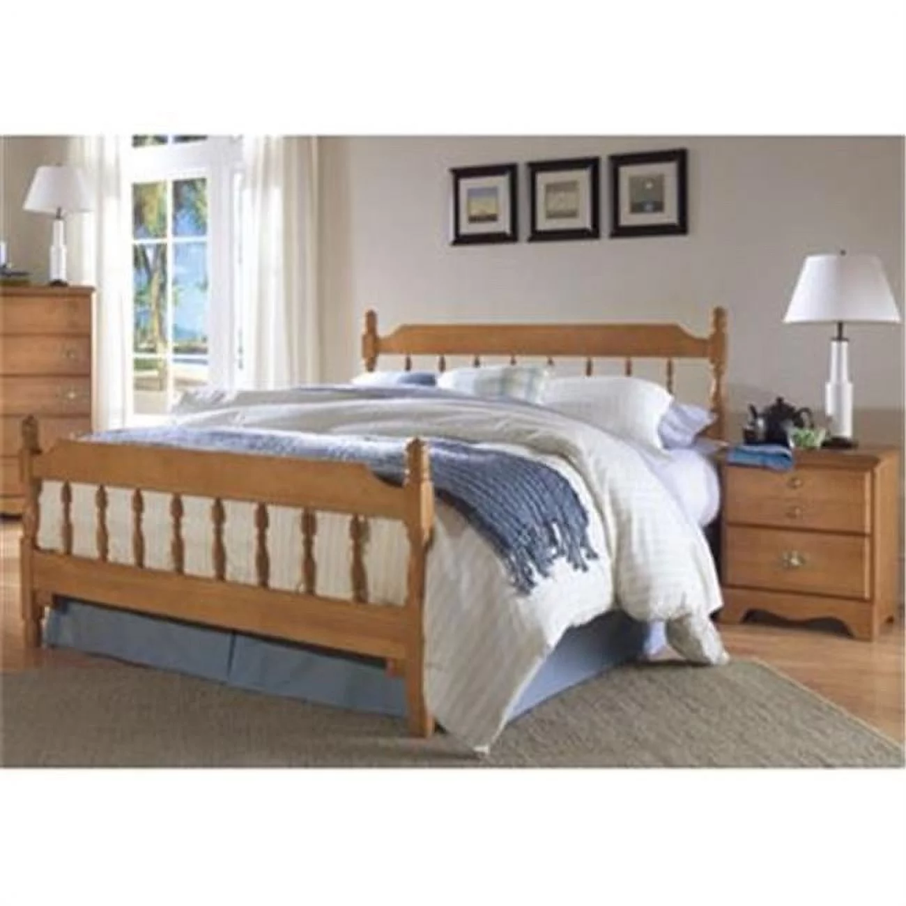 Carolina Furniture Works 157353 Footboard - Spindle 4-6 5-0 - Salem Maple