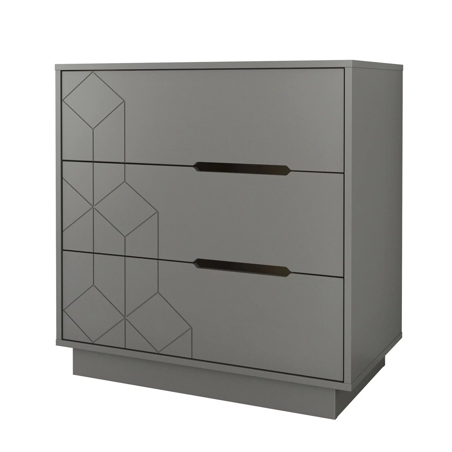 Homestock Victorian Virtue 420367 3-Drawer Chest, Greige