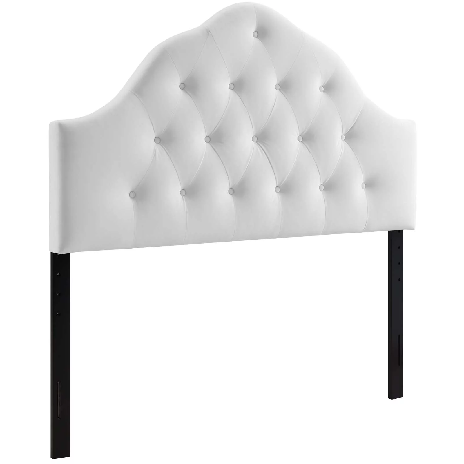 Modway Sovereign Twin Diamond Tufted Performance Velvet Headboard in White