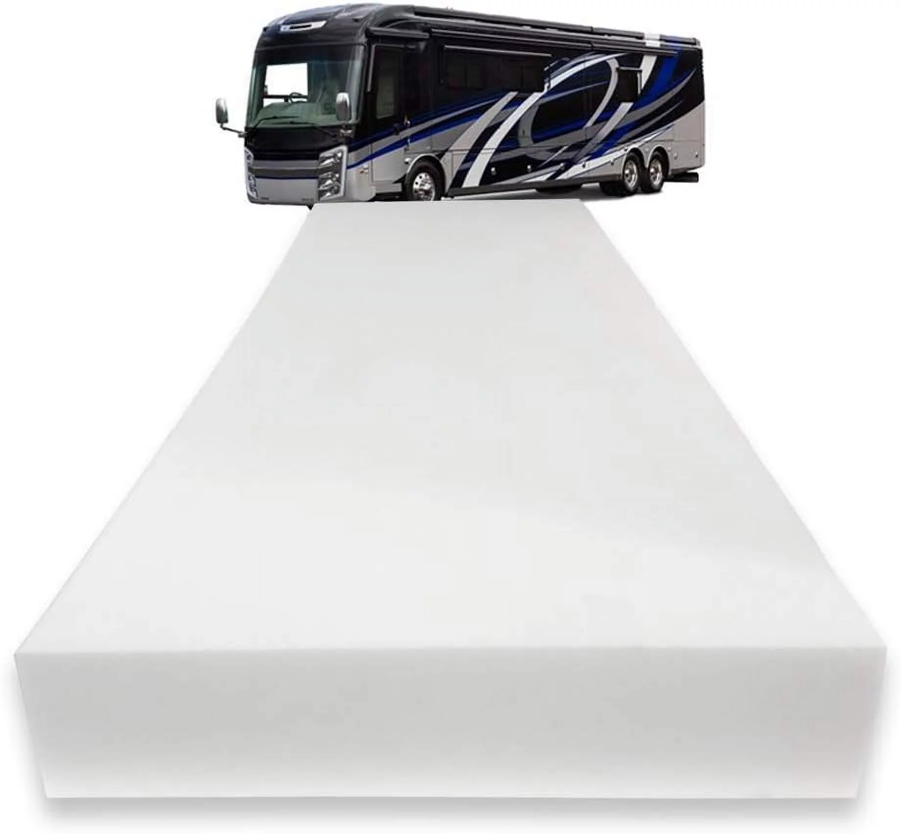 X 30” X 80” Camper/RV Travel High-Density Bunk Mattress Foam Replacement, Made In USA, Comfortable, Travel Trailer, Certified, Cover Not Included