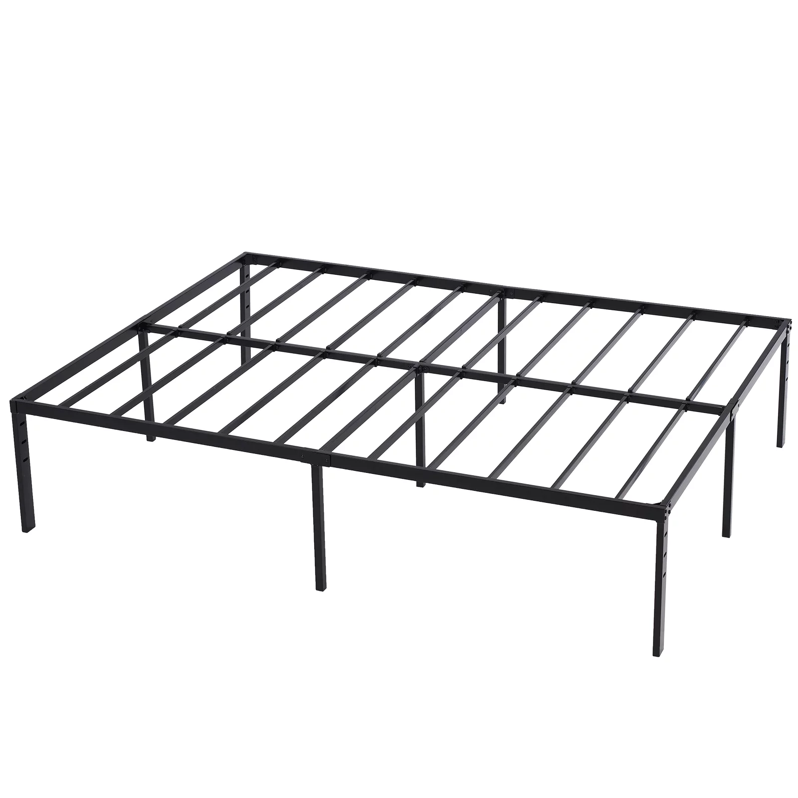 Roxona Simple Basic Iron Bed Frame Iron Bed 195.5*142.2*45.7cm Bed Height 18