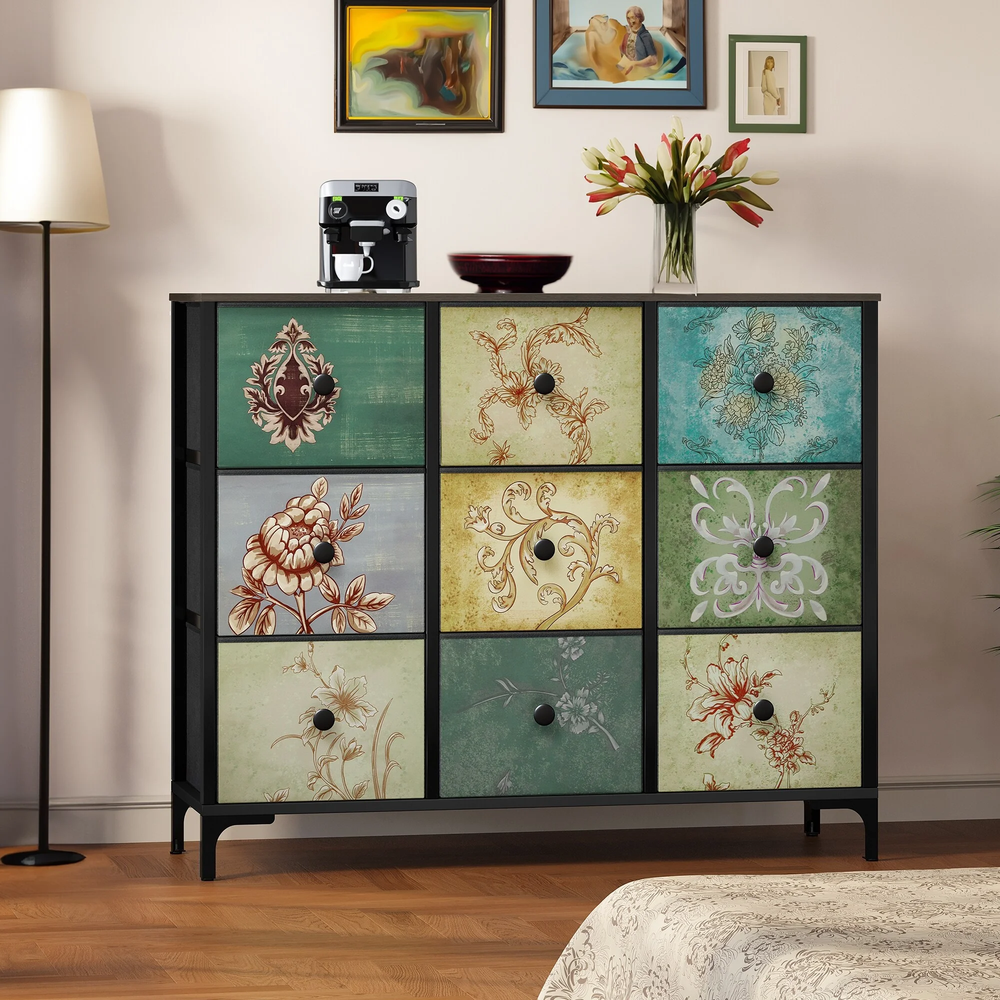 Warranty Company Moasis Bedroom Dresser Closet Storage Tower Organizer Unit 9-drawer