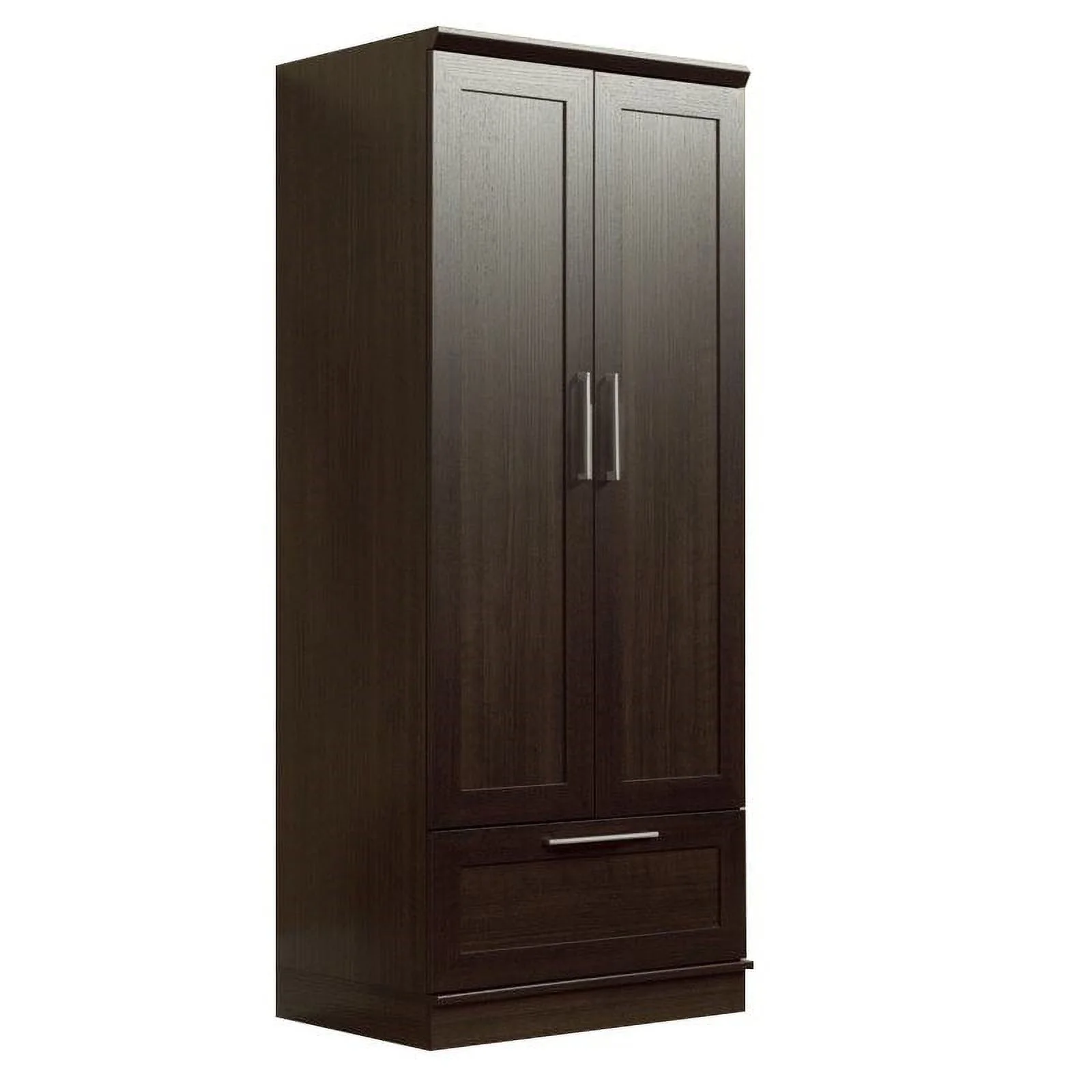 Home Square 2-Piece Set with Wardrobe Armoire and Pantry in Dakota Oak